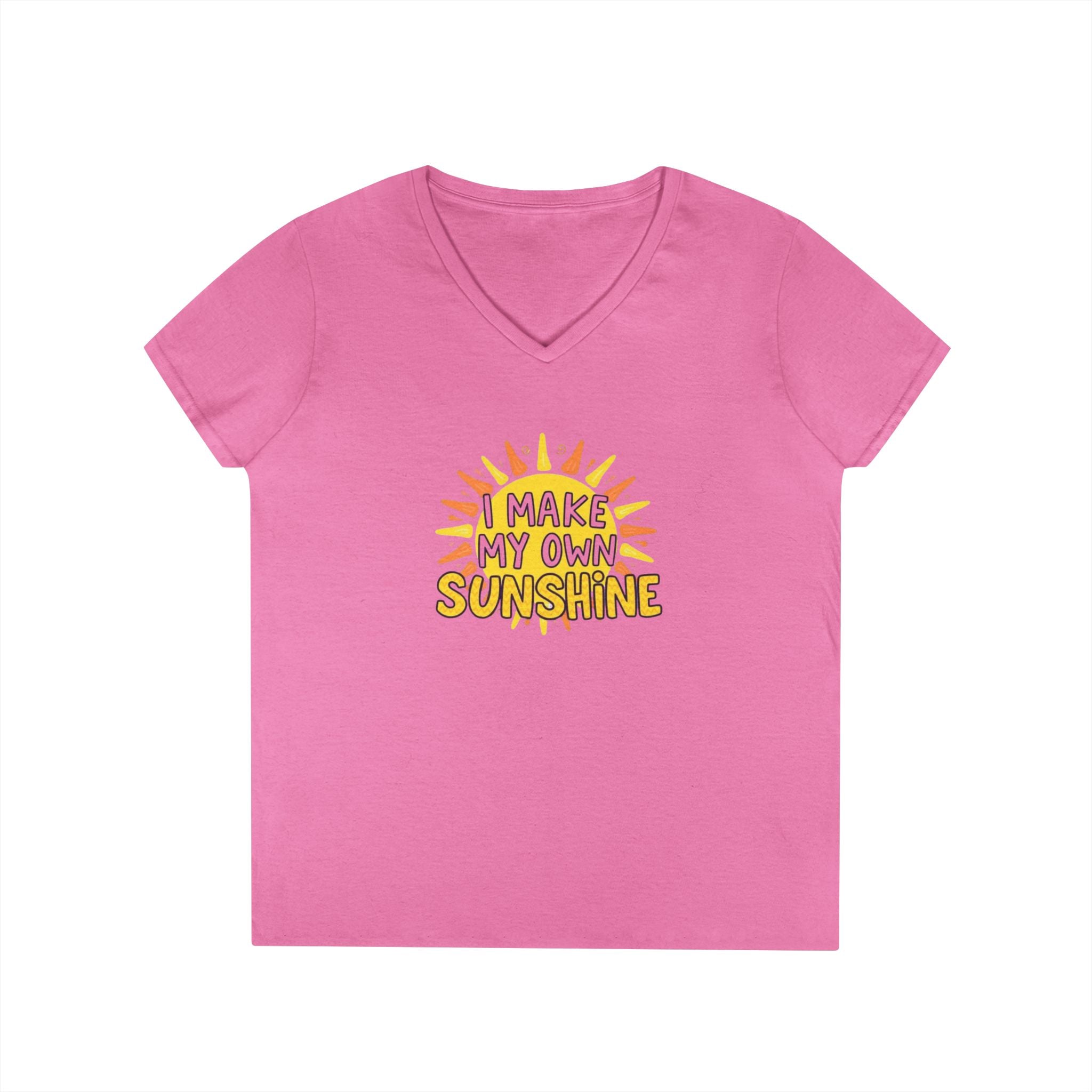 I Make My Own Sunshine Ladies' V-Neck T-Shirt