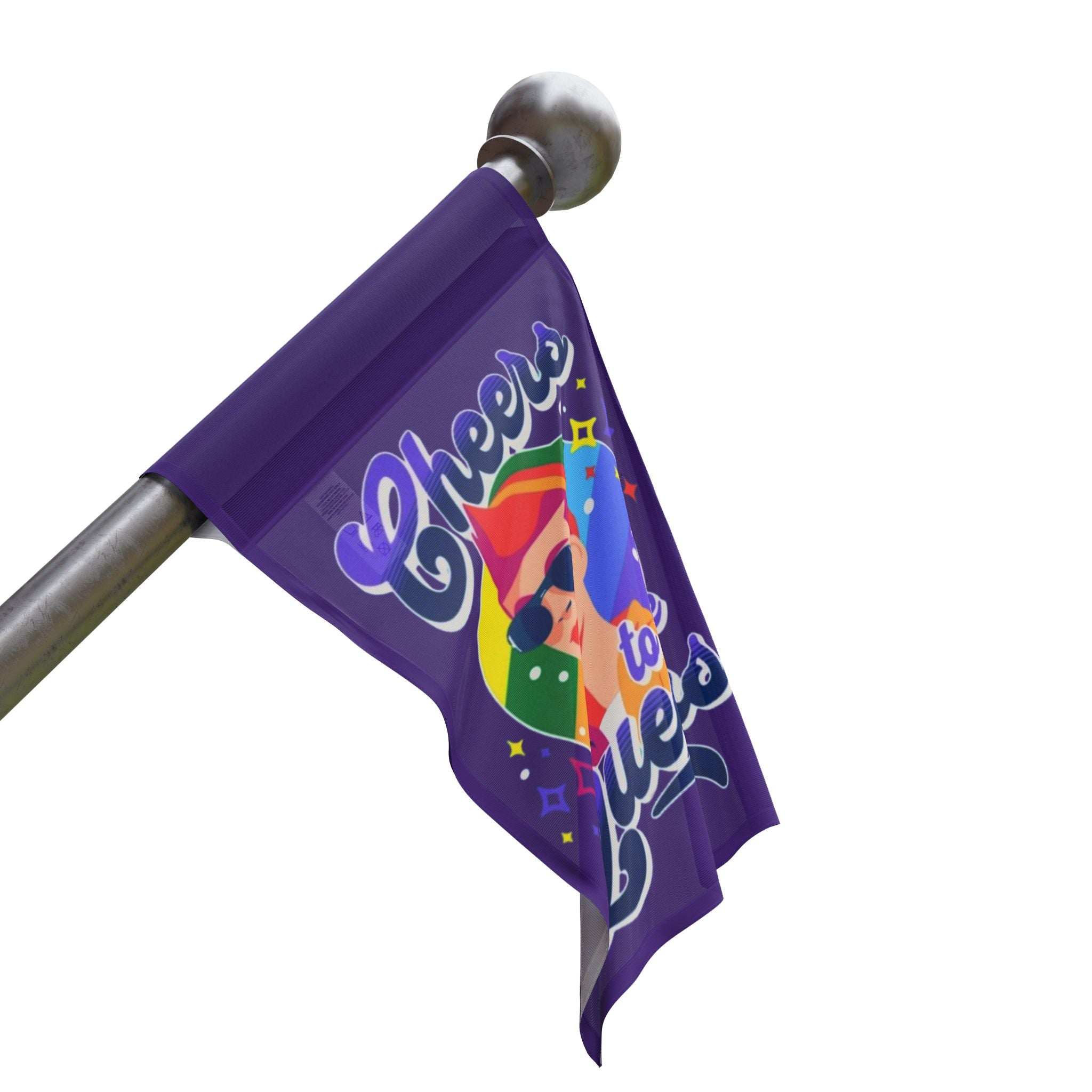 Cheers to the Queers Pride Flag