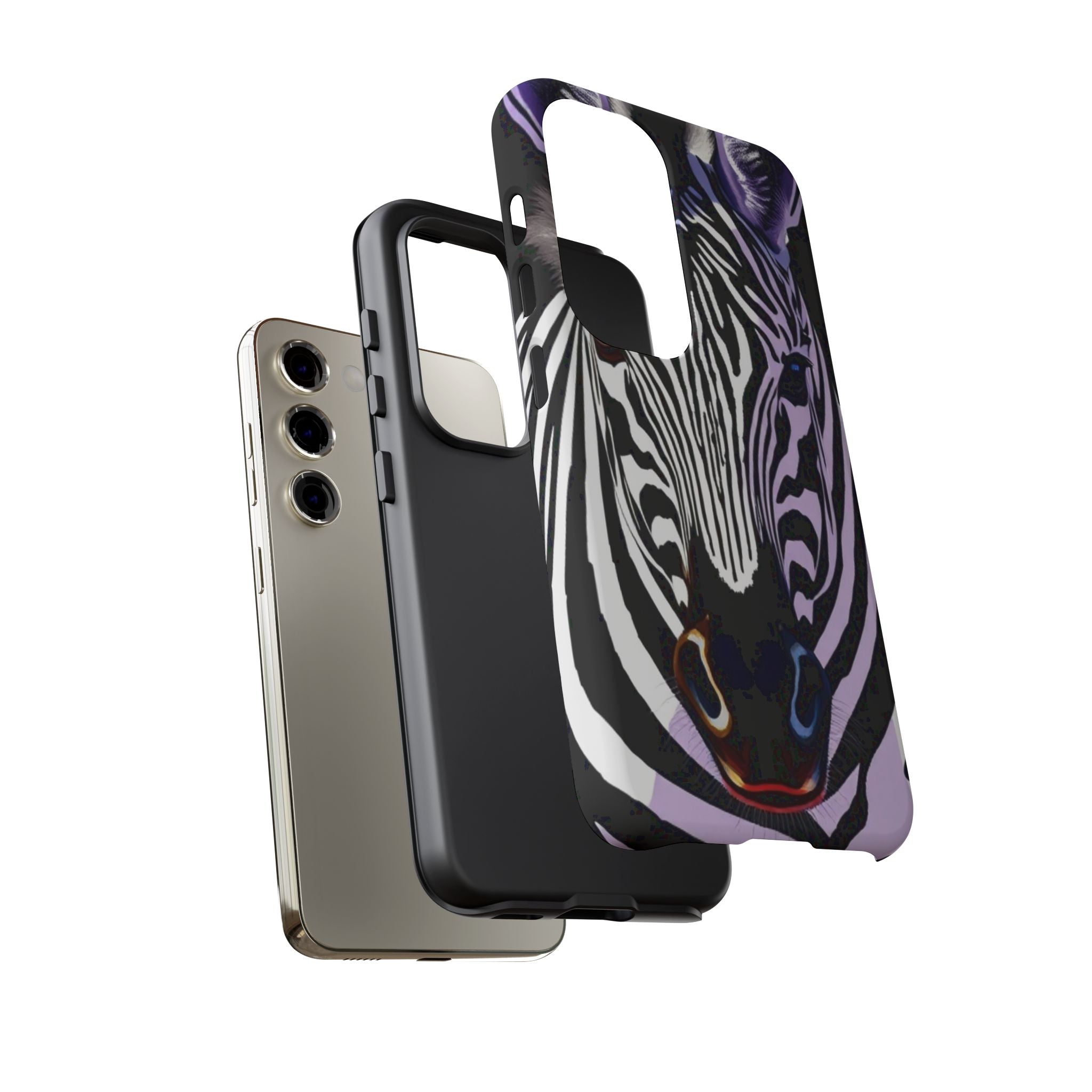 Android OR iPhone Compatible Cases - Zebra Design - Unique Tough Cases