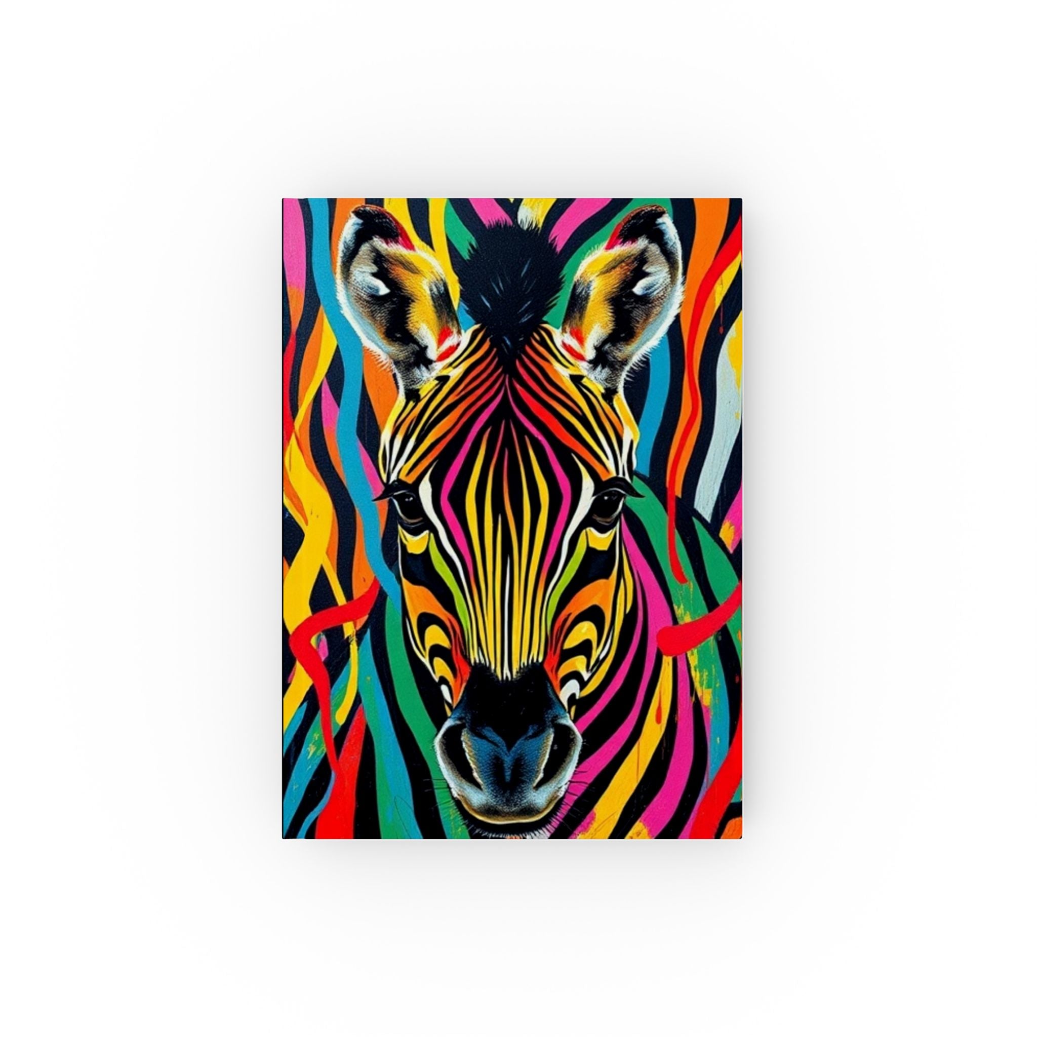 Colorful Zebra Hard Backed Journal - Perfect for Gifts, Journaling, and Celebrations