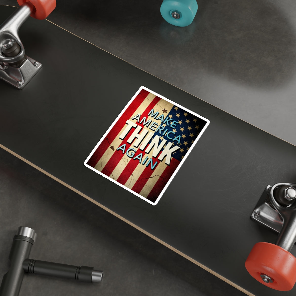 Die-Cut Stickers - Make America Think Again