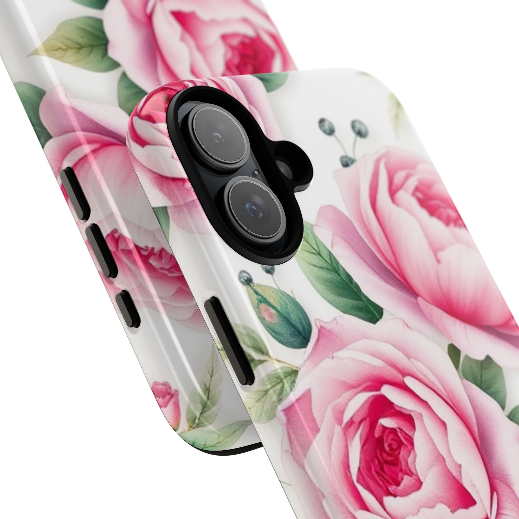 Android OR iPhone Compatible Cases - Pink Flower Design - Unique Tough Cases