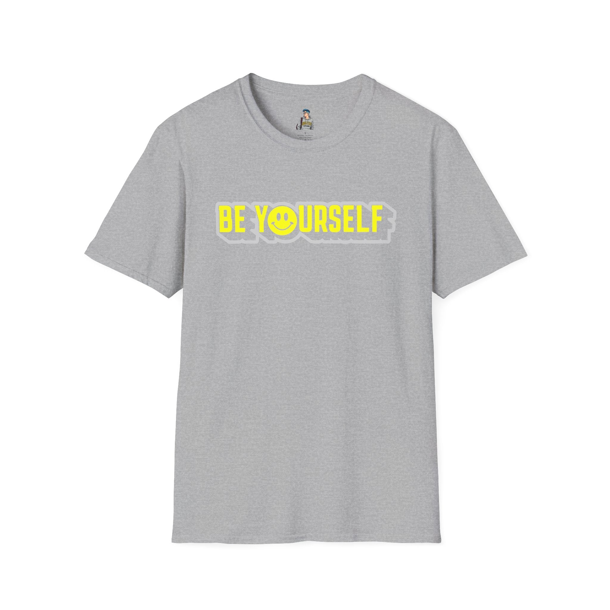 Be Yourself Smiley Unisex Softstyle T-Shirt