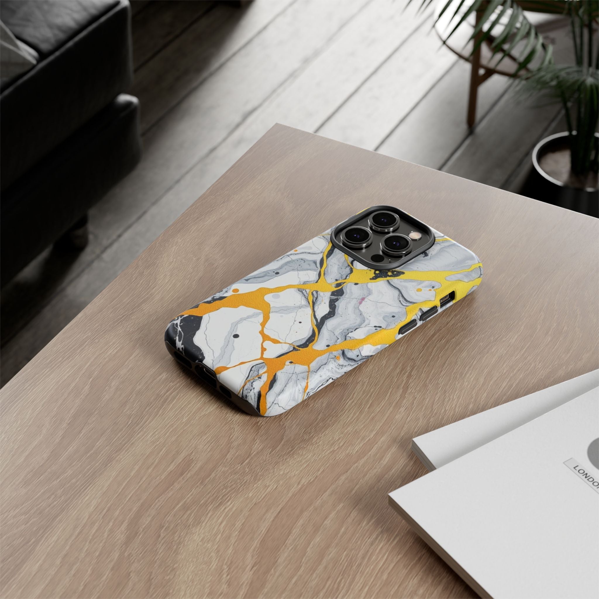 Beautiful Marble and Gold Design Tough Cases For Android & iPhone