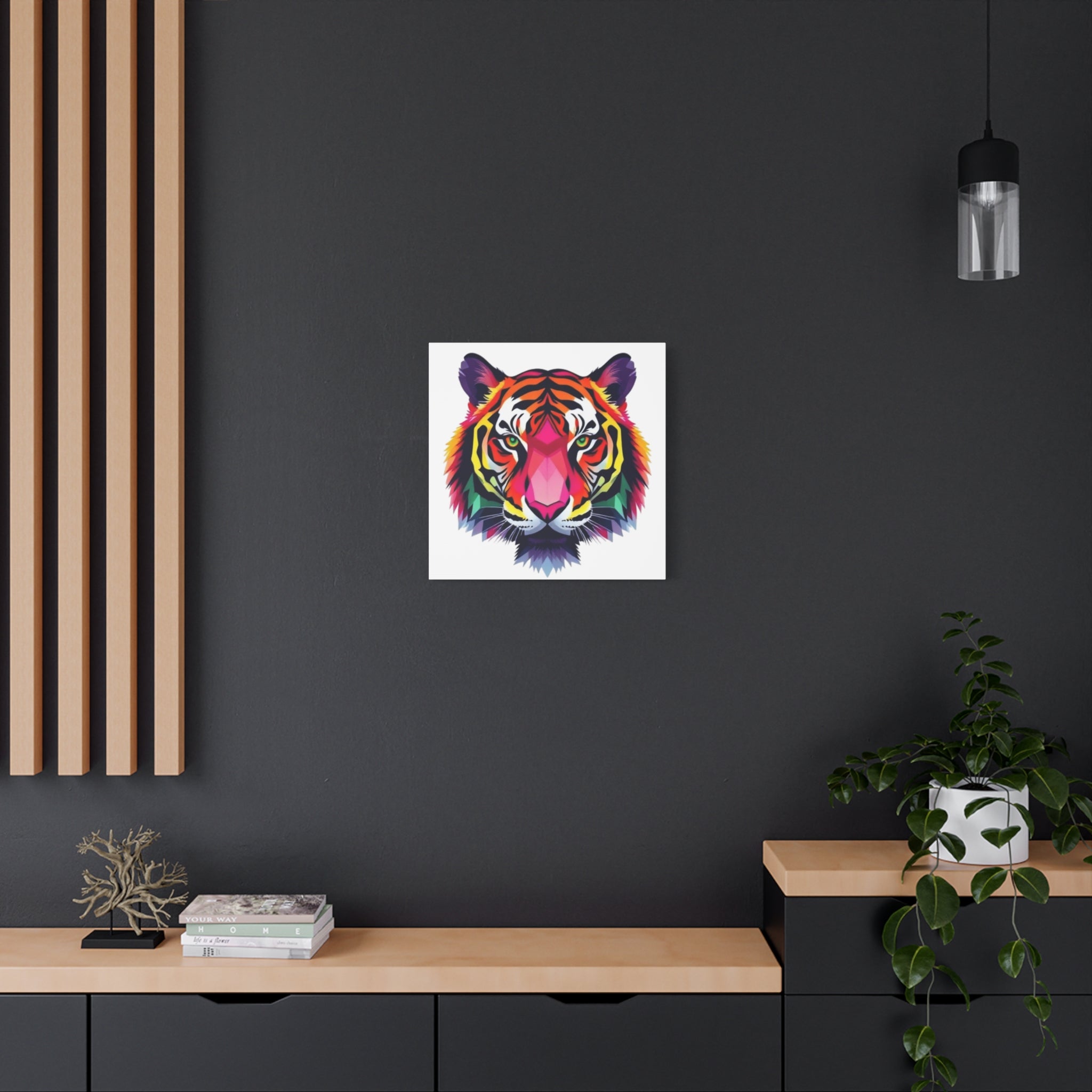 Colorful Tiger Canvas Art - Vibrant Wall Decor for Animal Lovers