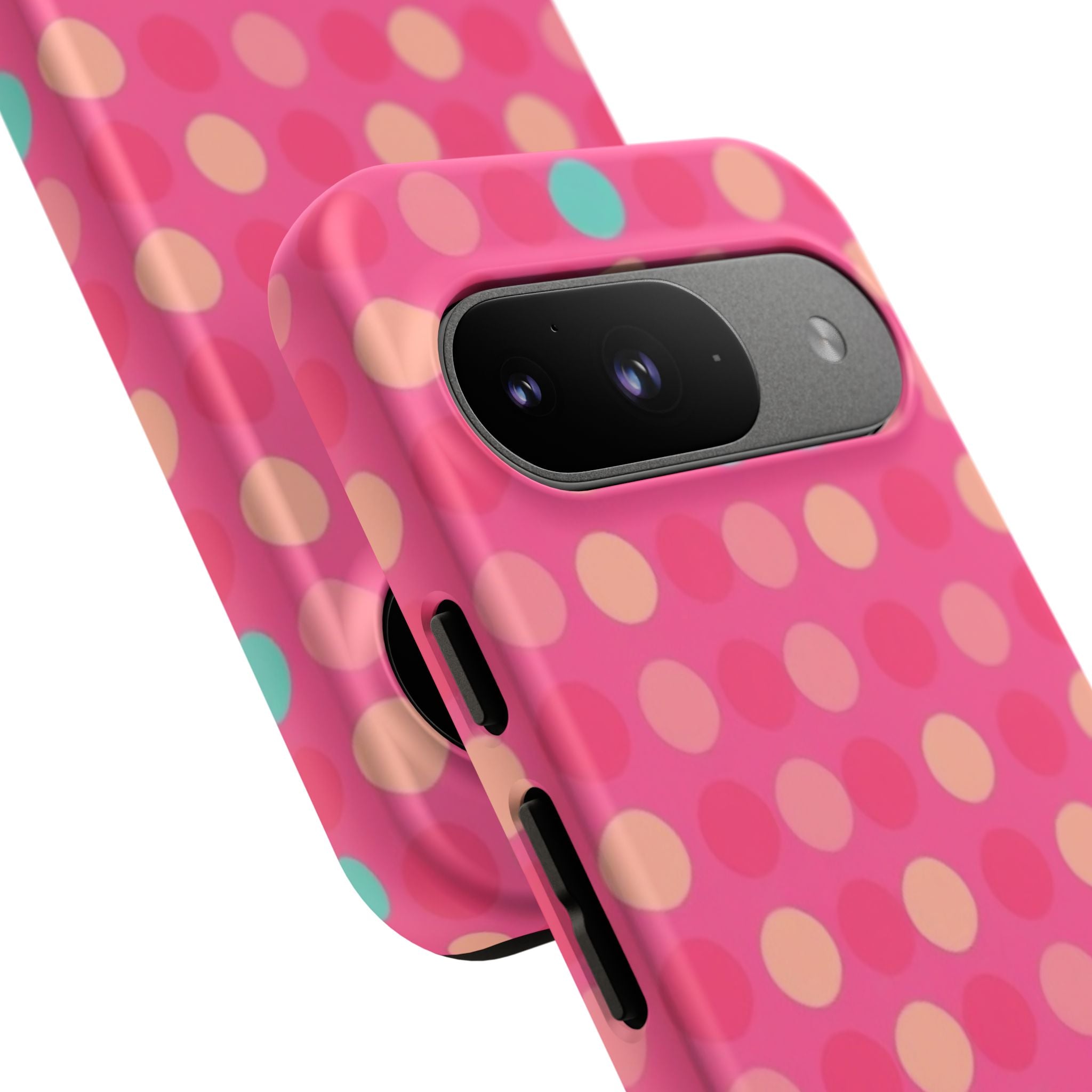 Android OR iPhone Protective Cases - Retro Polka Dots Pattern Tough Case