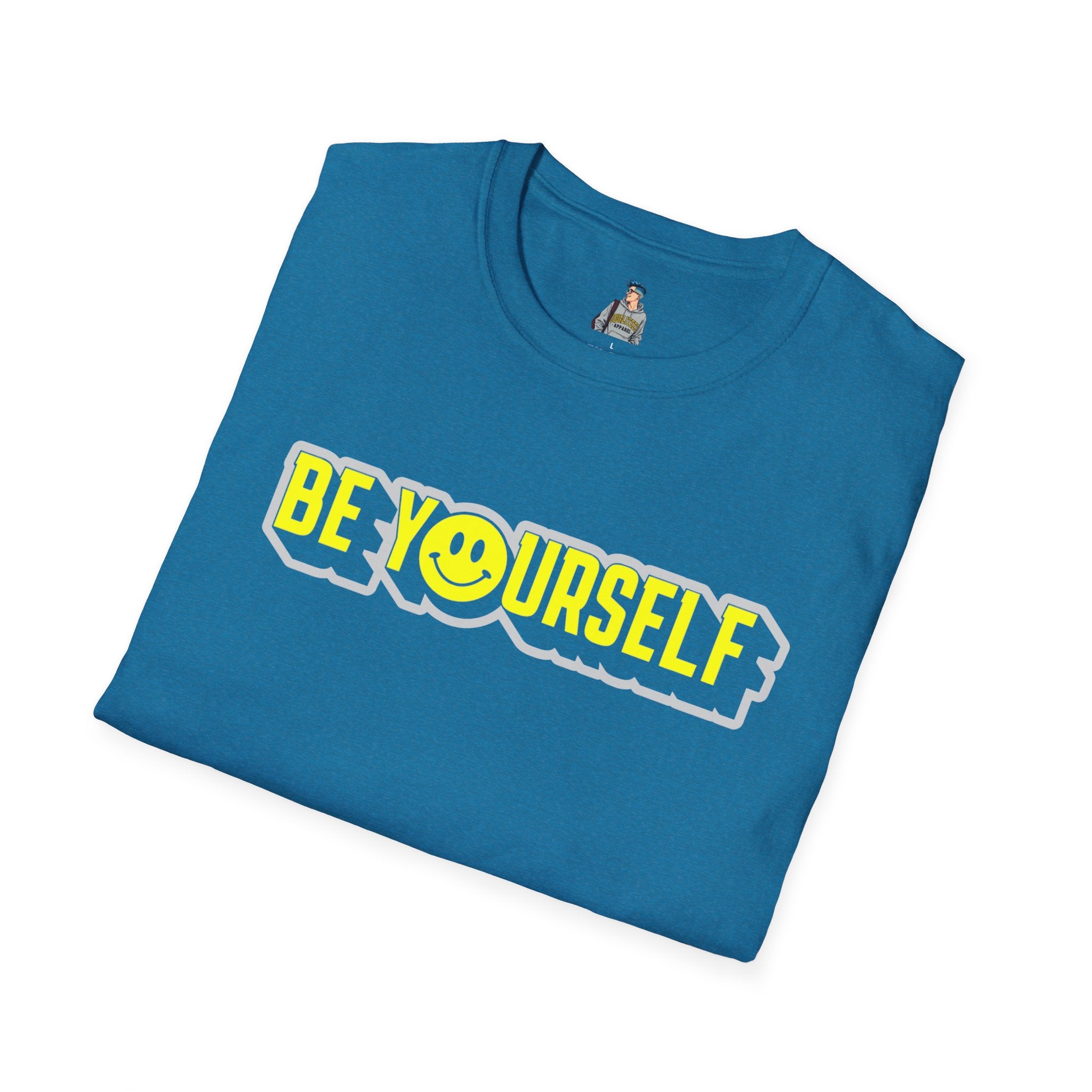Be Yourself Smiley Unisex Softstyle T-Shirt