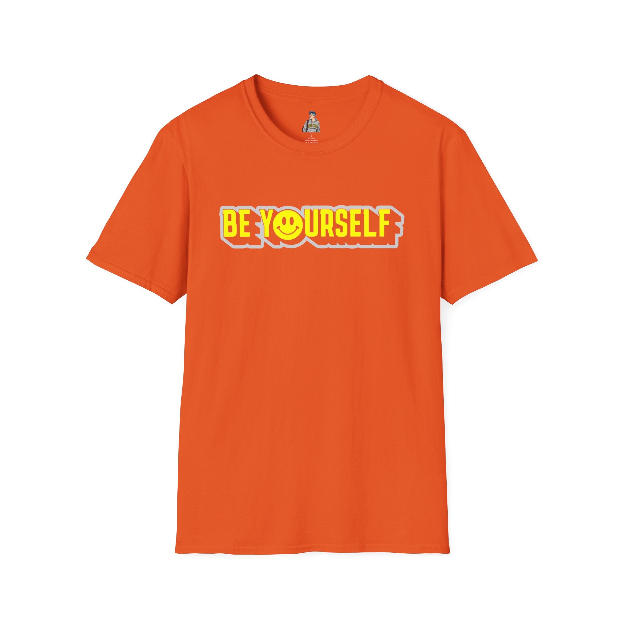 Be Yourself Smiley Unisex Softstyle T-Shirt