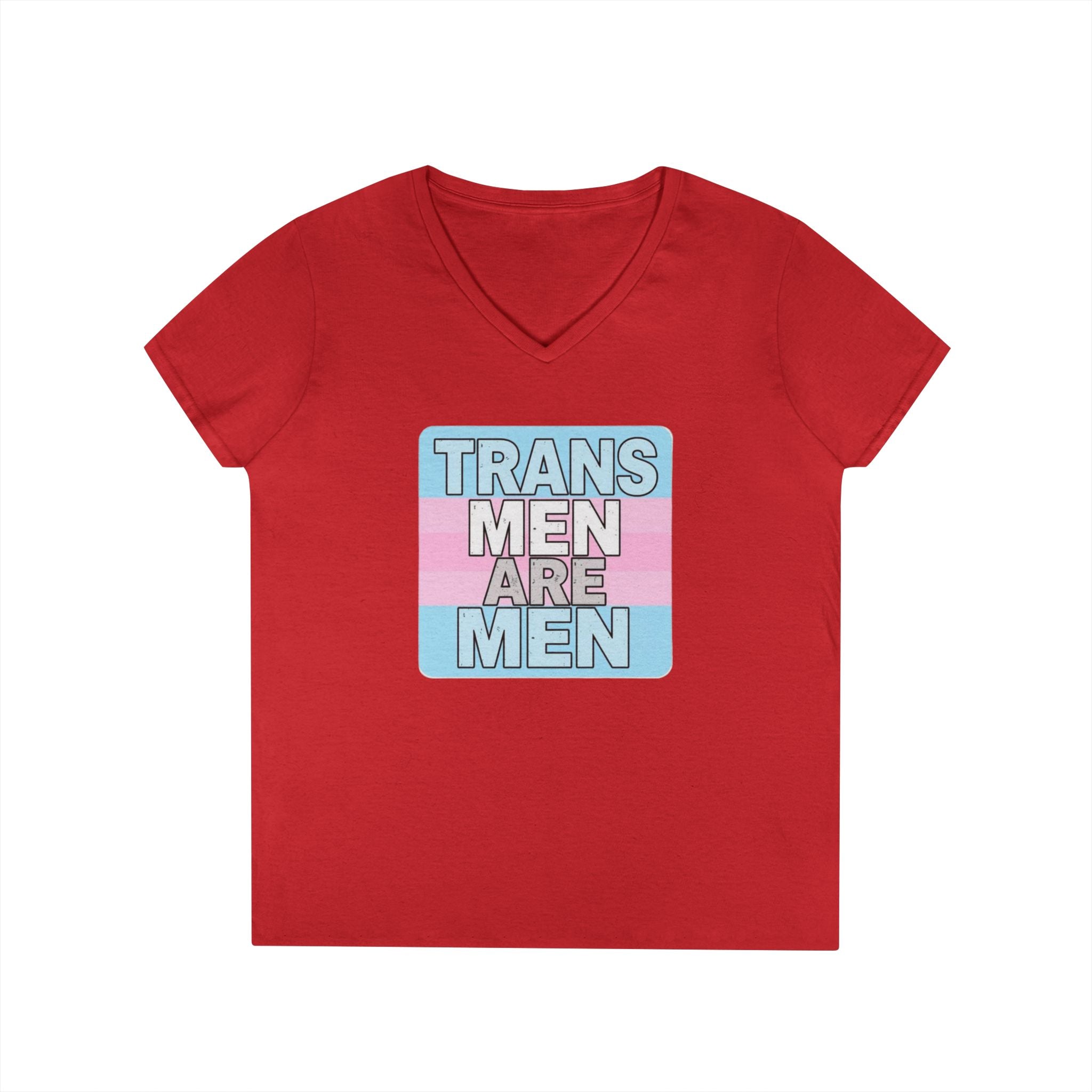 Transgender Pride V-Neck T-Shirt - Empowering Message for Inclusivity