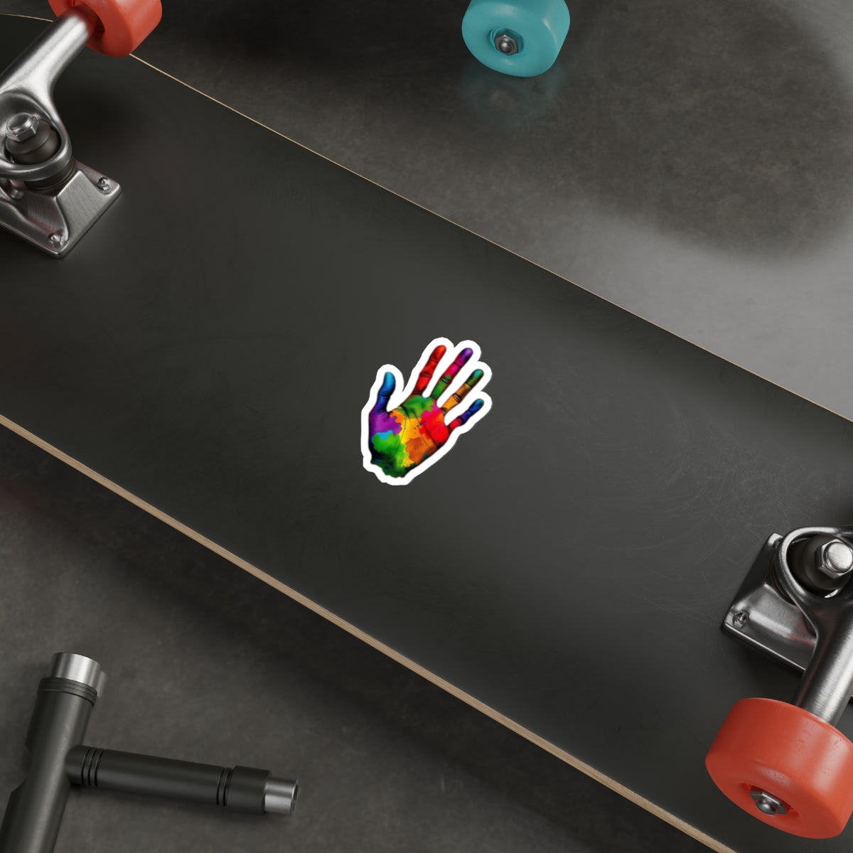 Die-Cut Stickers - Rainbow Handprint