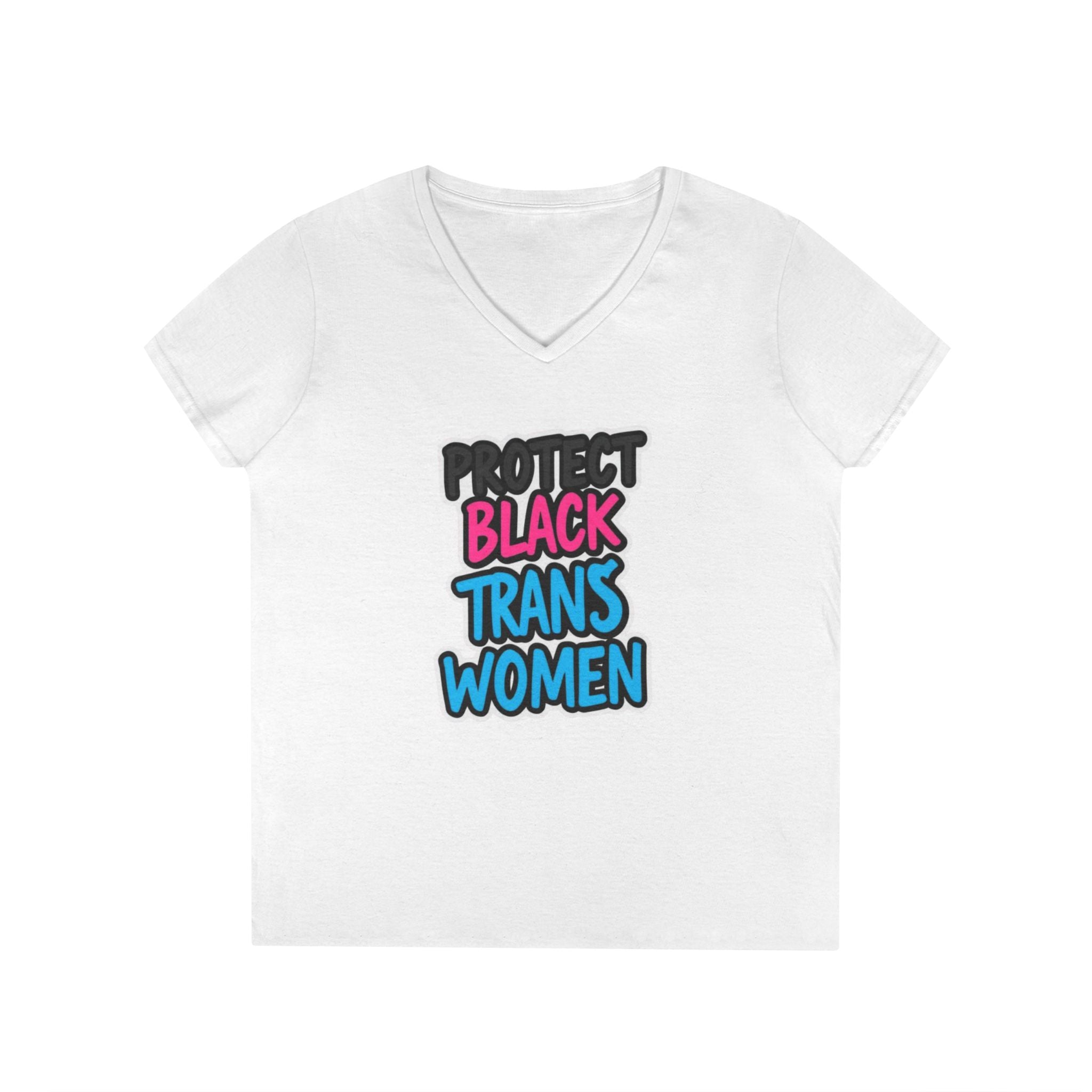 Protect Black Trans Women V-Neck T-Shirt