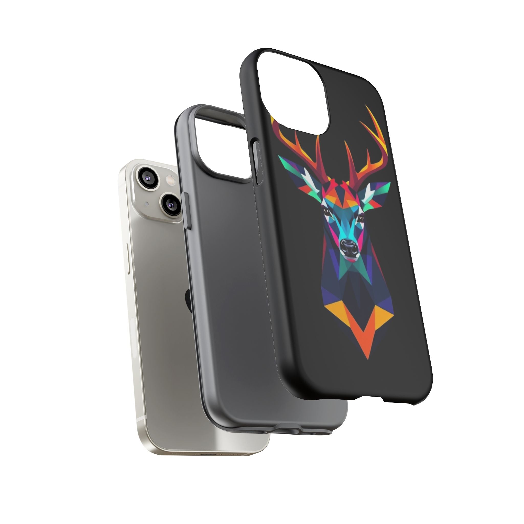Colorful Fractal Deer Art Design Tough Case For Android & iPhone