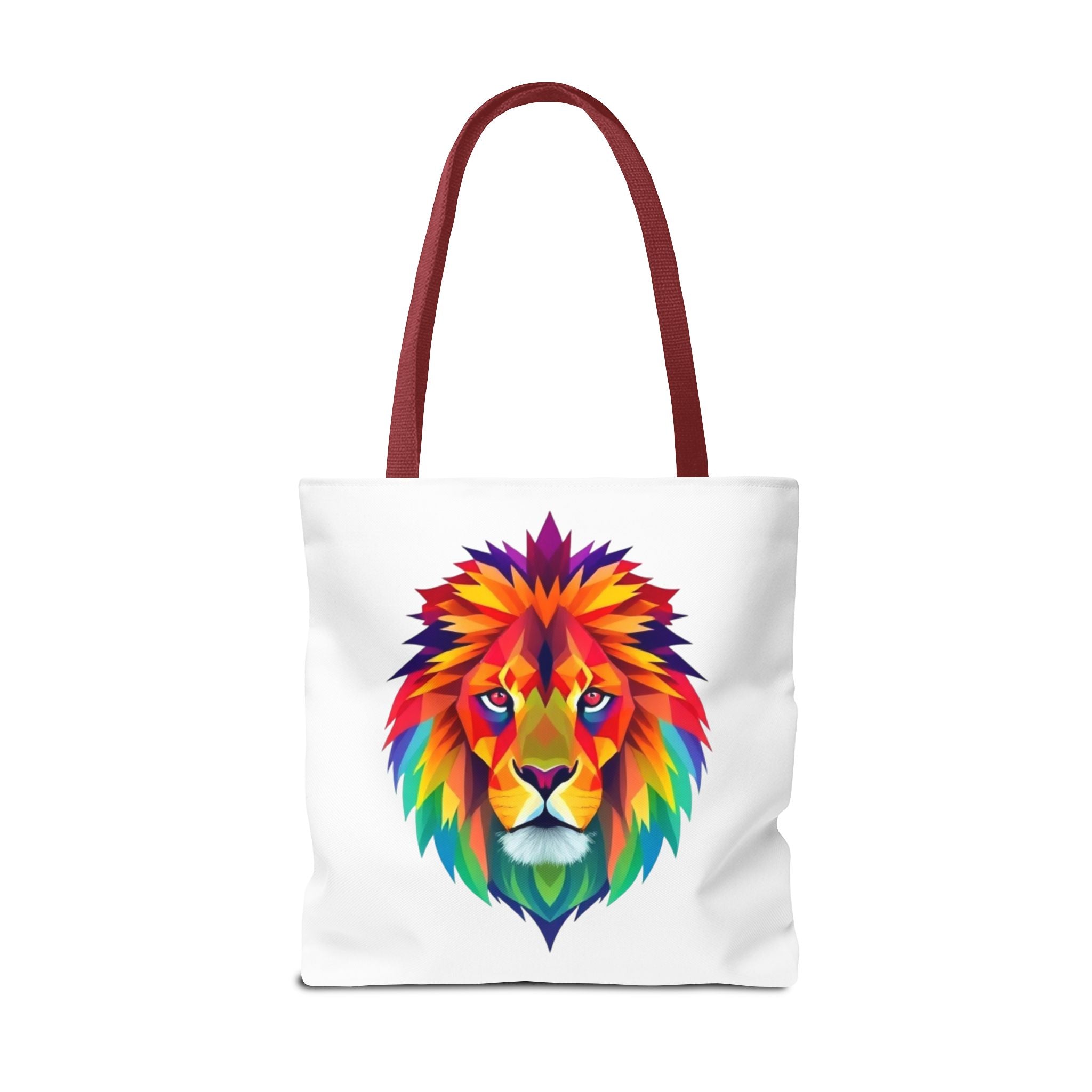 Colorful Fractal Lion Design - Tote Bag