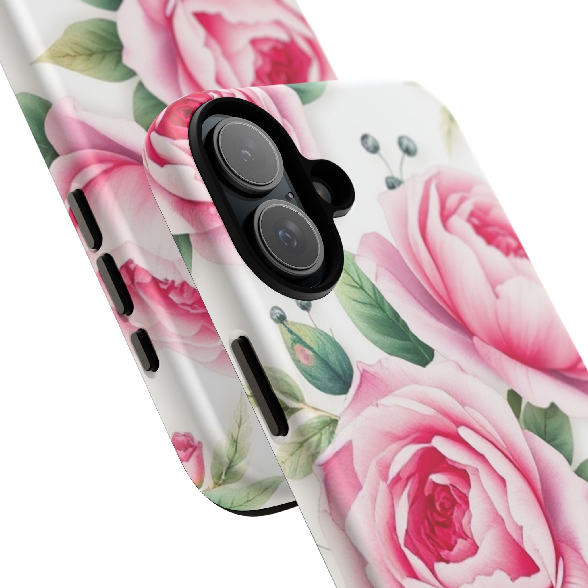 Android OR iPhone Compatible Cases - Pink Flower Design - Unique Tough Cases