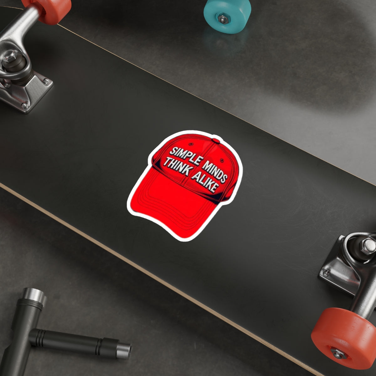 Die-Cut Stickers - Red Cap - Simple Minds Think Alike