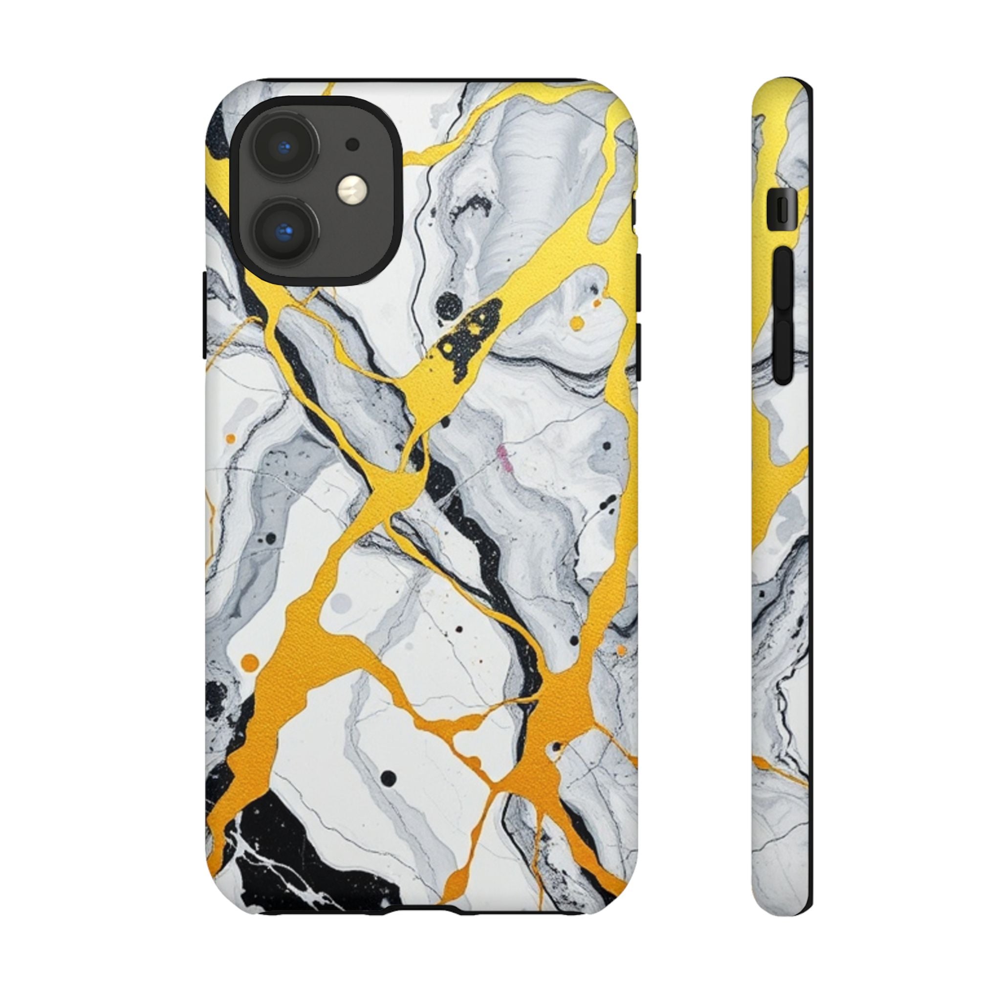 Beautiful Marble and Gold Design Tough Cases For Android & iPhone