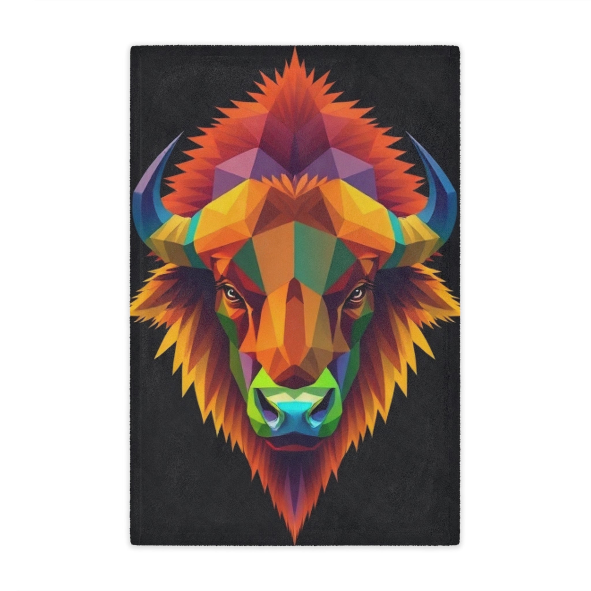 Fractal Bison Microfiber Blanket