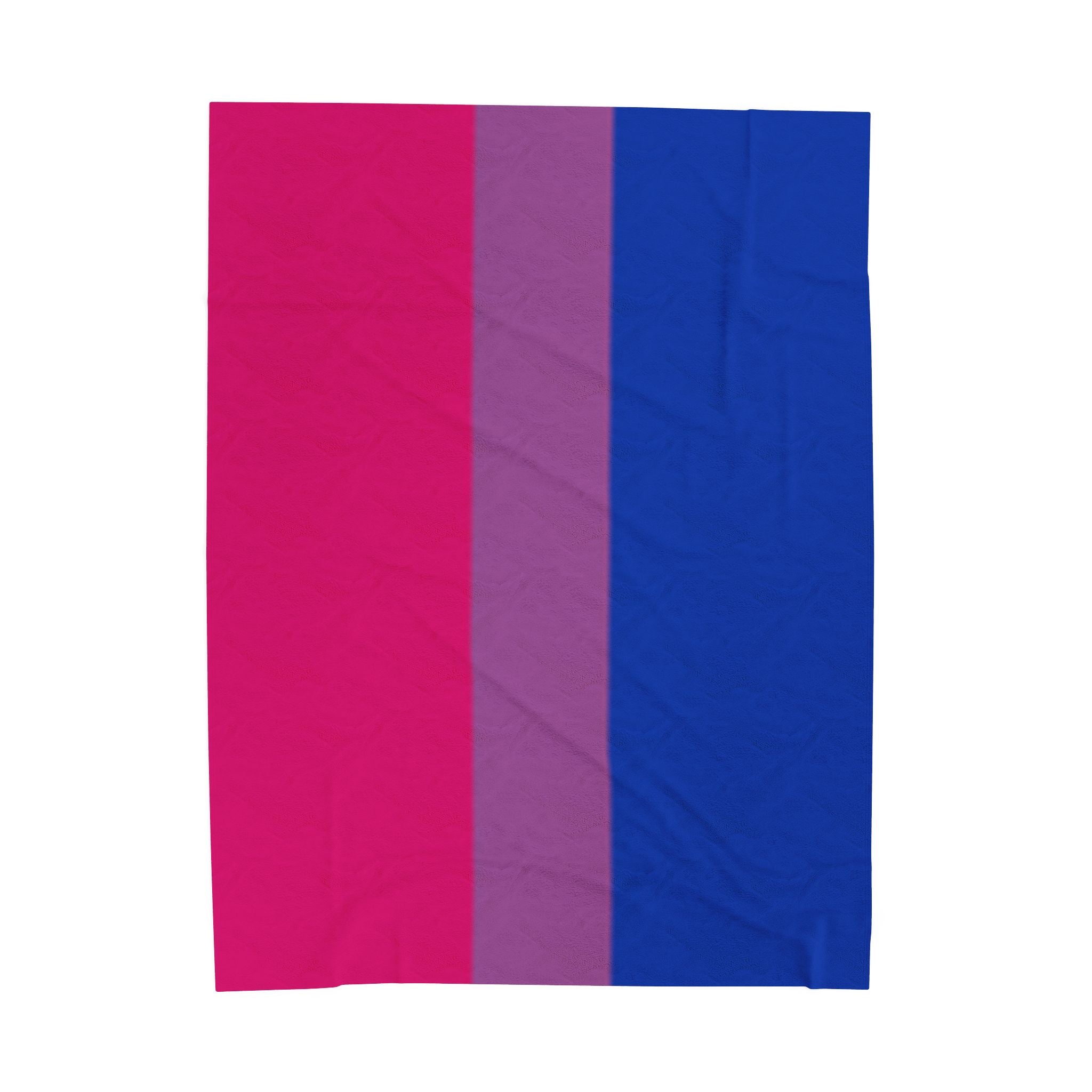 Bisexual Flag - Comfortable Velveteen Plush Blanket