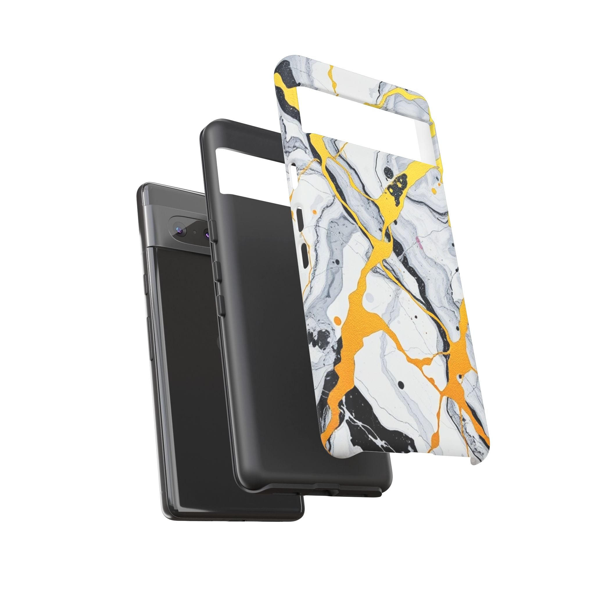 Beautiful Marble and Gold Design Tough Cases For Android & iPhone