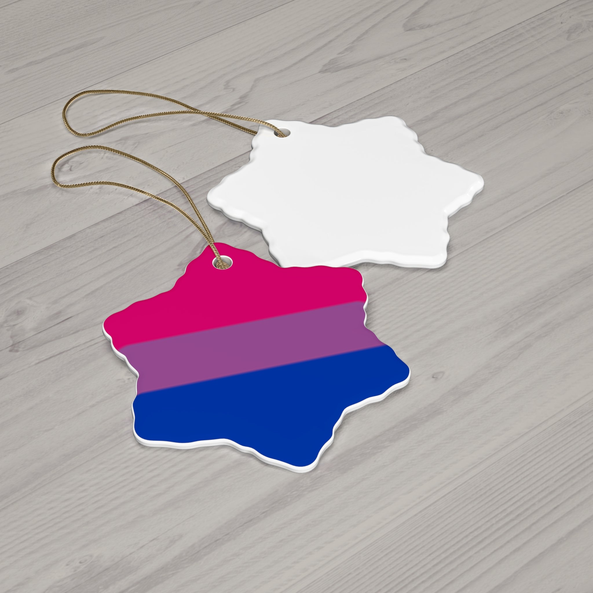 Bisexual Pride Ceramic Ornament - Celebrate Love & Diversity