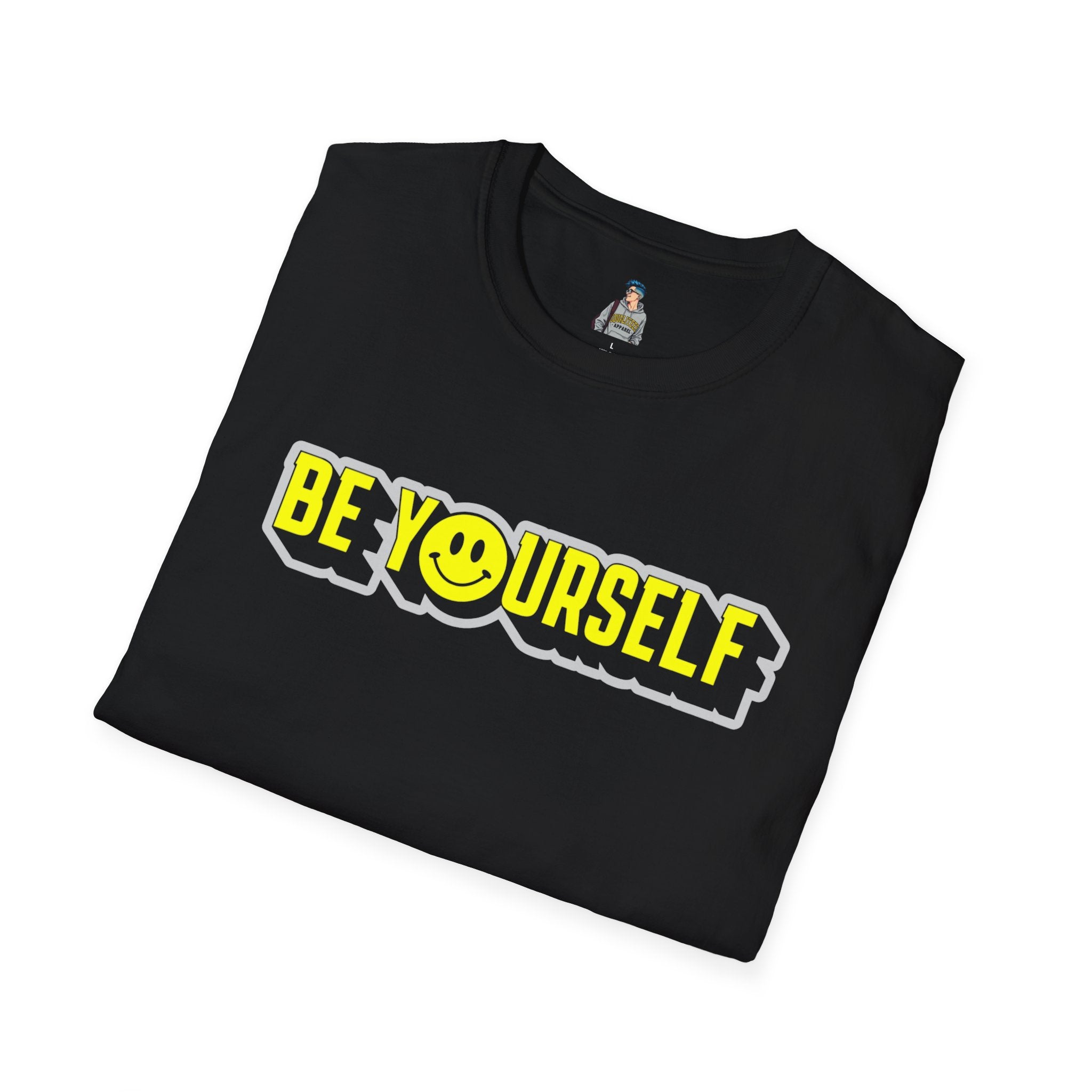 Be Yourself Smiley Unisex Softstyle T-Shirt