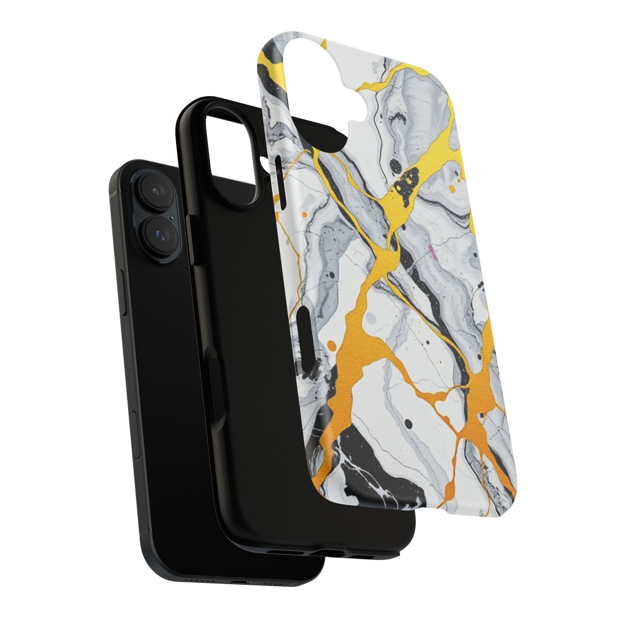 Beautiful Marble and Gold Design Tough Cases For Android & iPhone