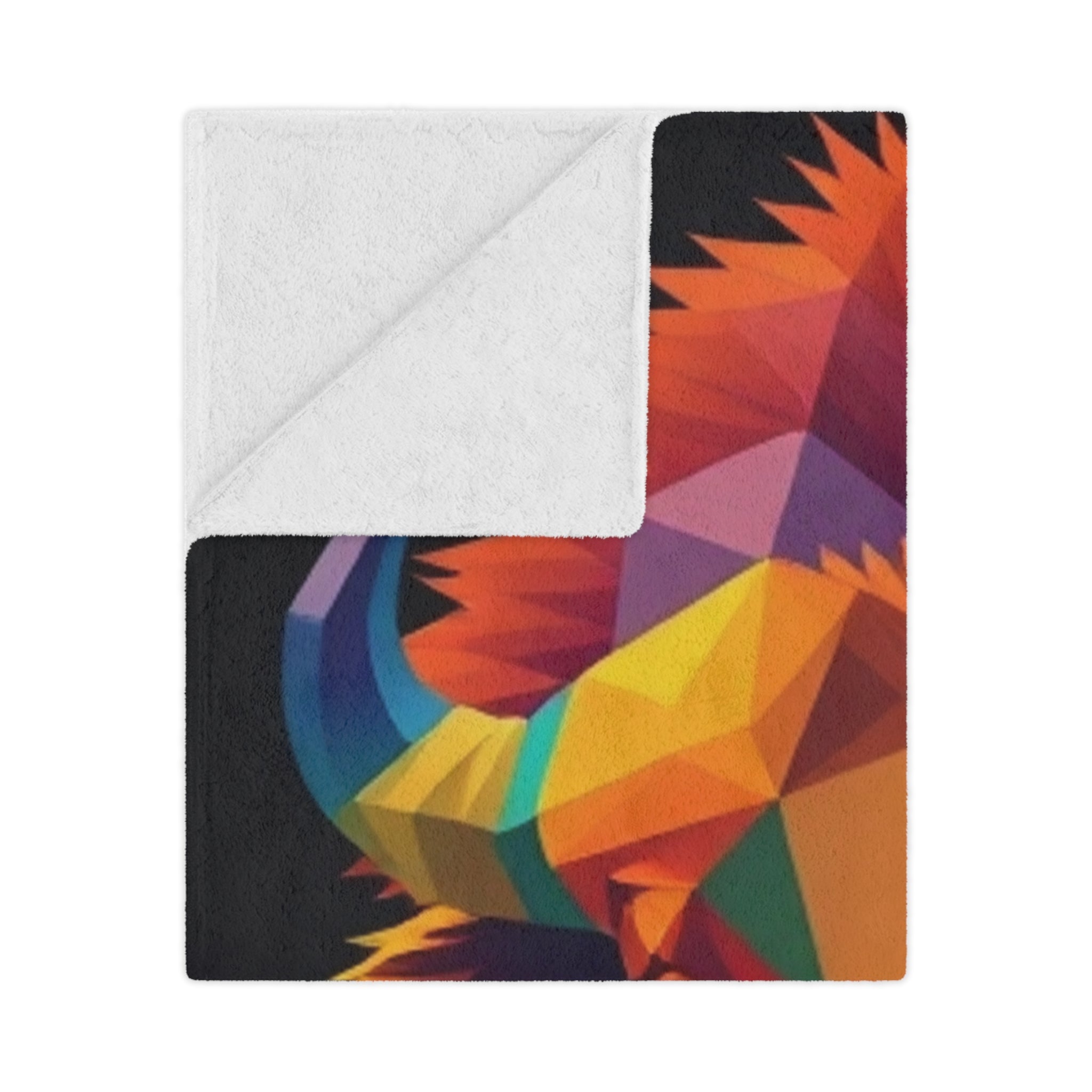 Fractal Bison Microfiber Blanket