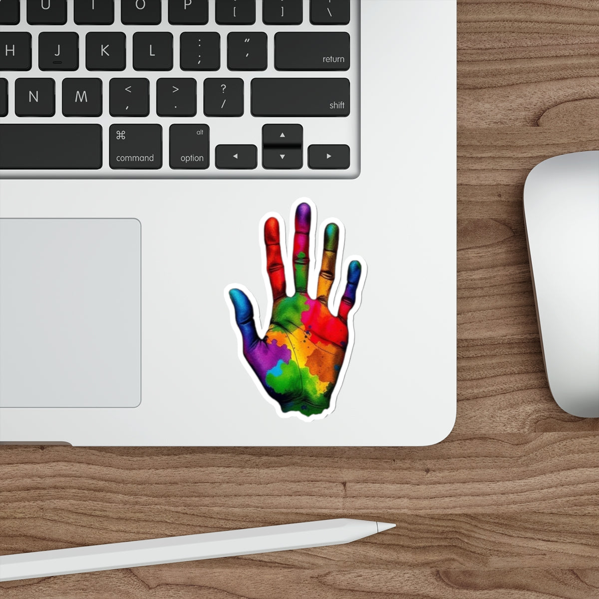 Die-Cut Stickers - Rainbow Handprint