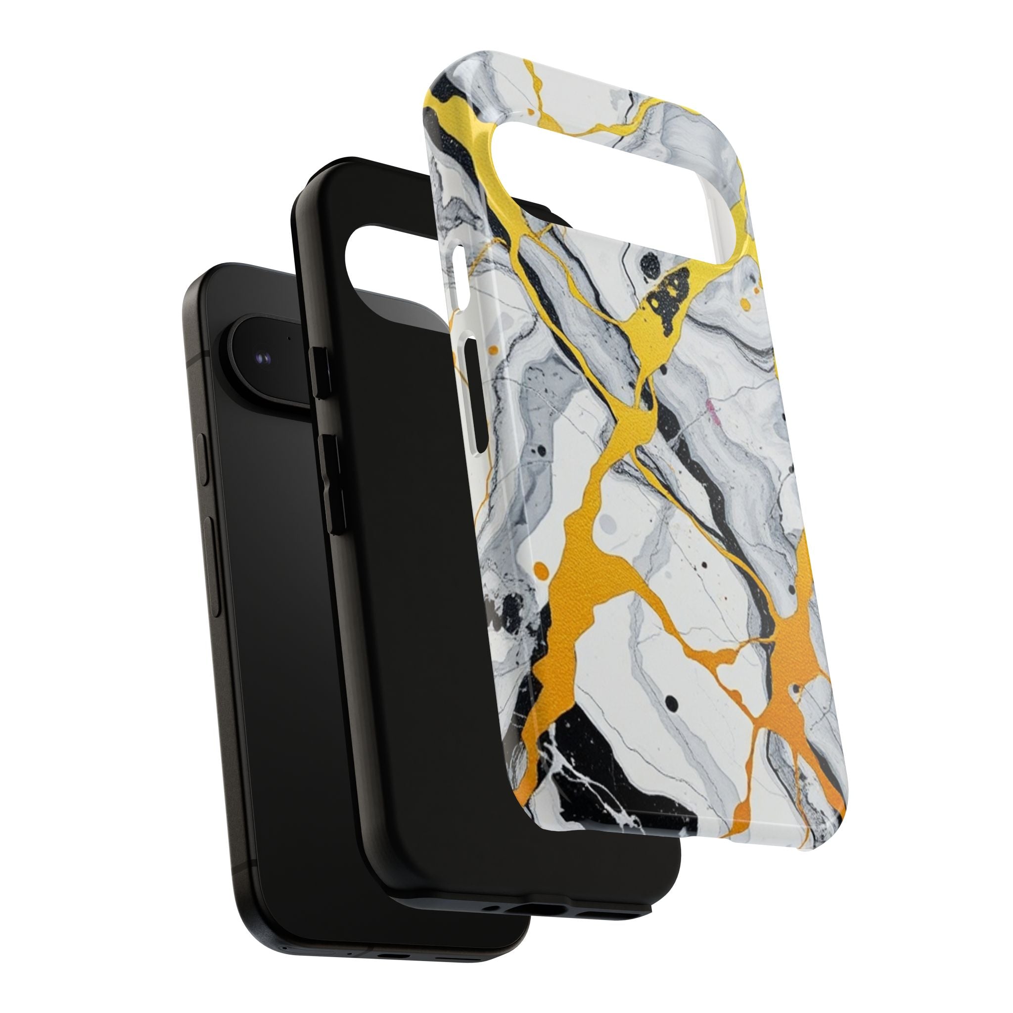 Beautiful Marble and Gold Design Tough Cases For Android & iPhone
