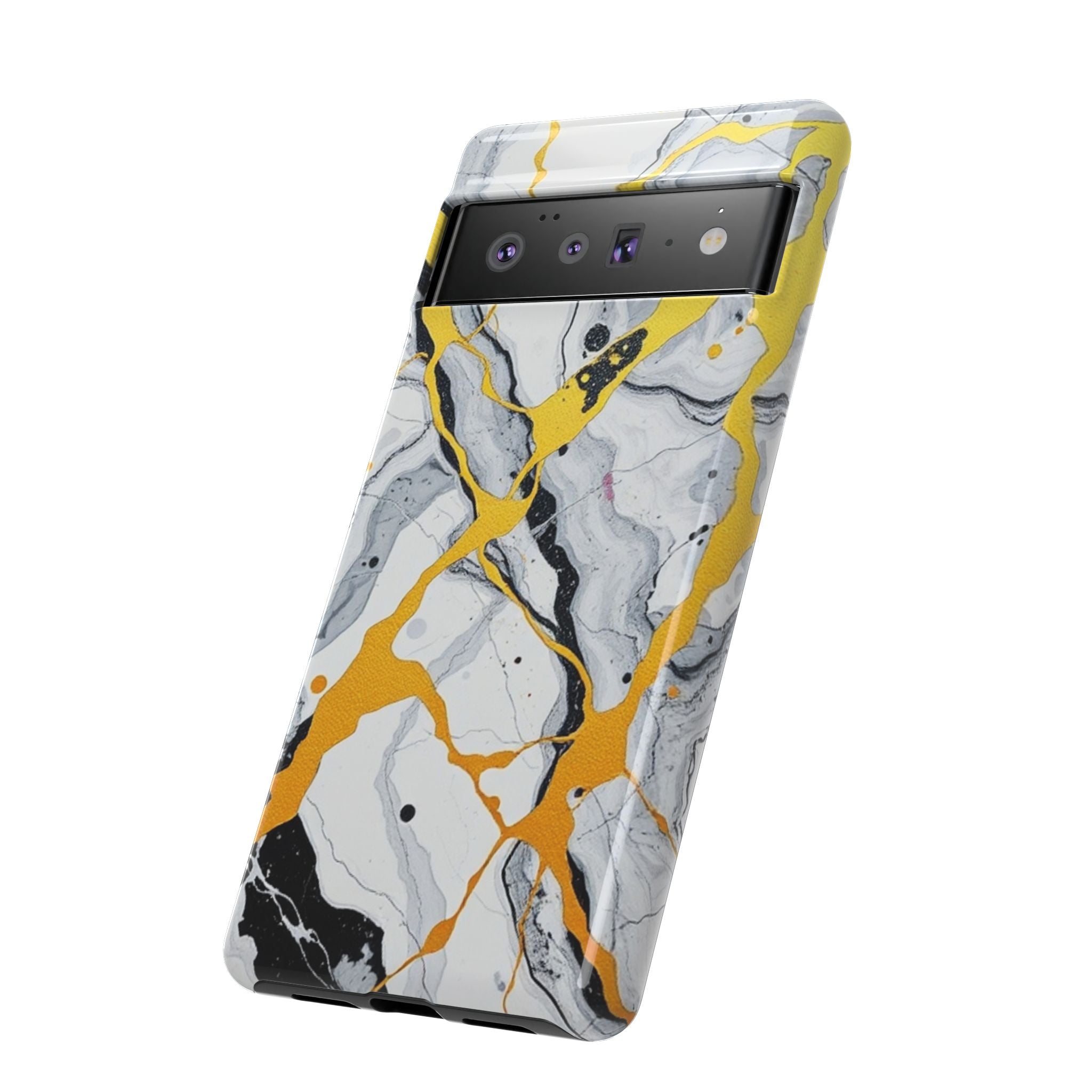 Beautiful Marble and Gold Design Tough Cases For Android & iPhone
