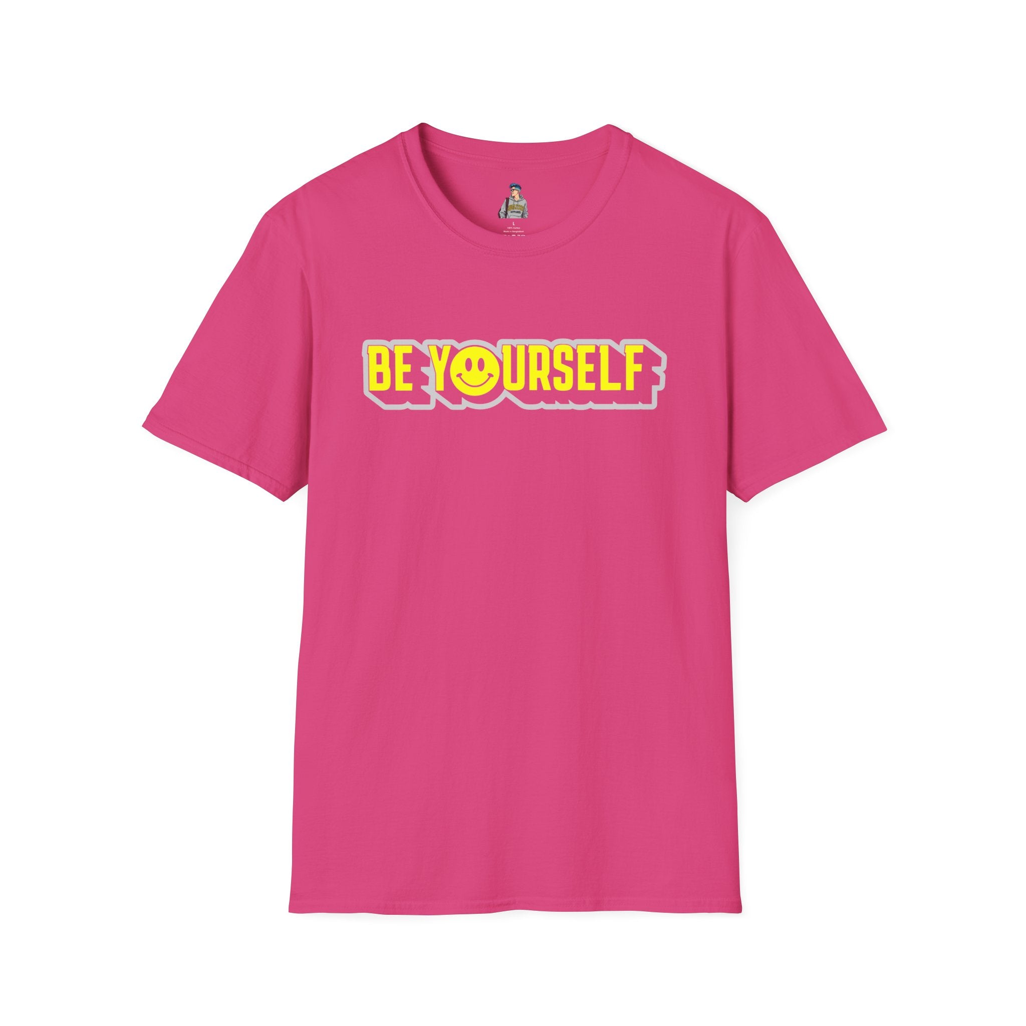 Be Yourself Smiley Unisex Softstyle T-Shirt
