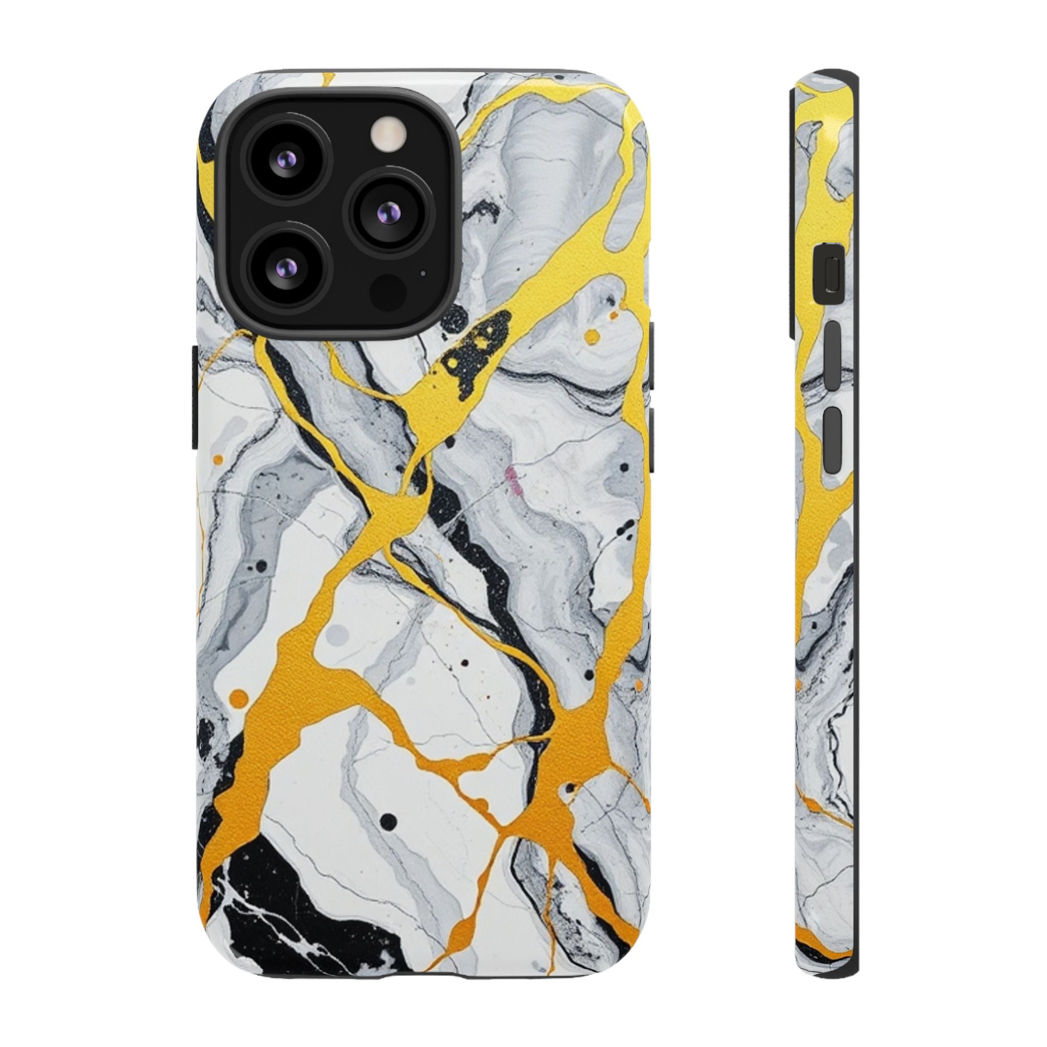 Beautiful Marble and Gold Design Tough Cases For Android & iPhone