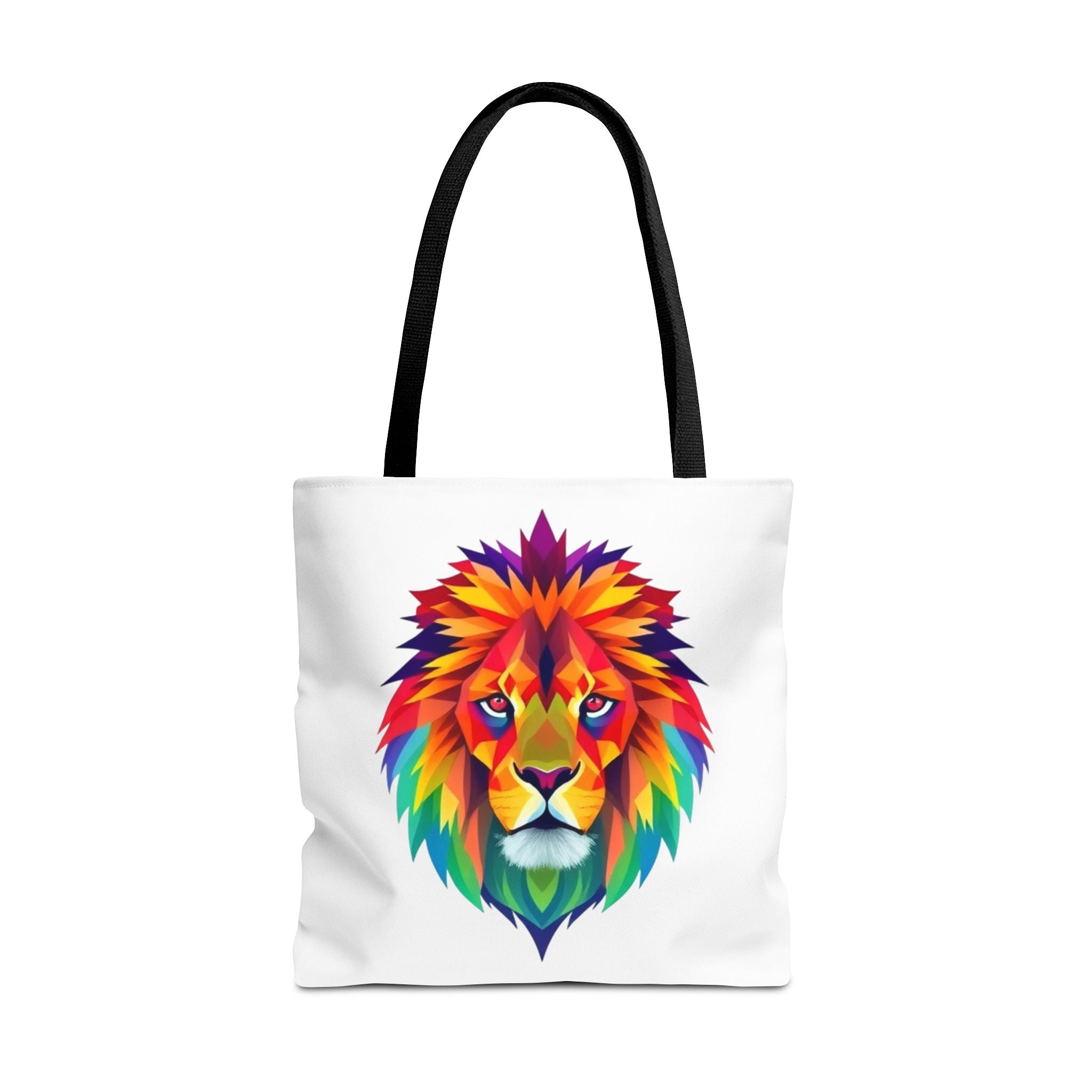 Colorful Fractal Lion Design - Tote Bag