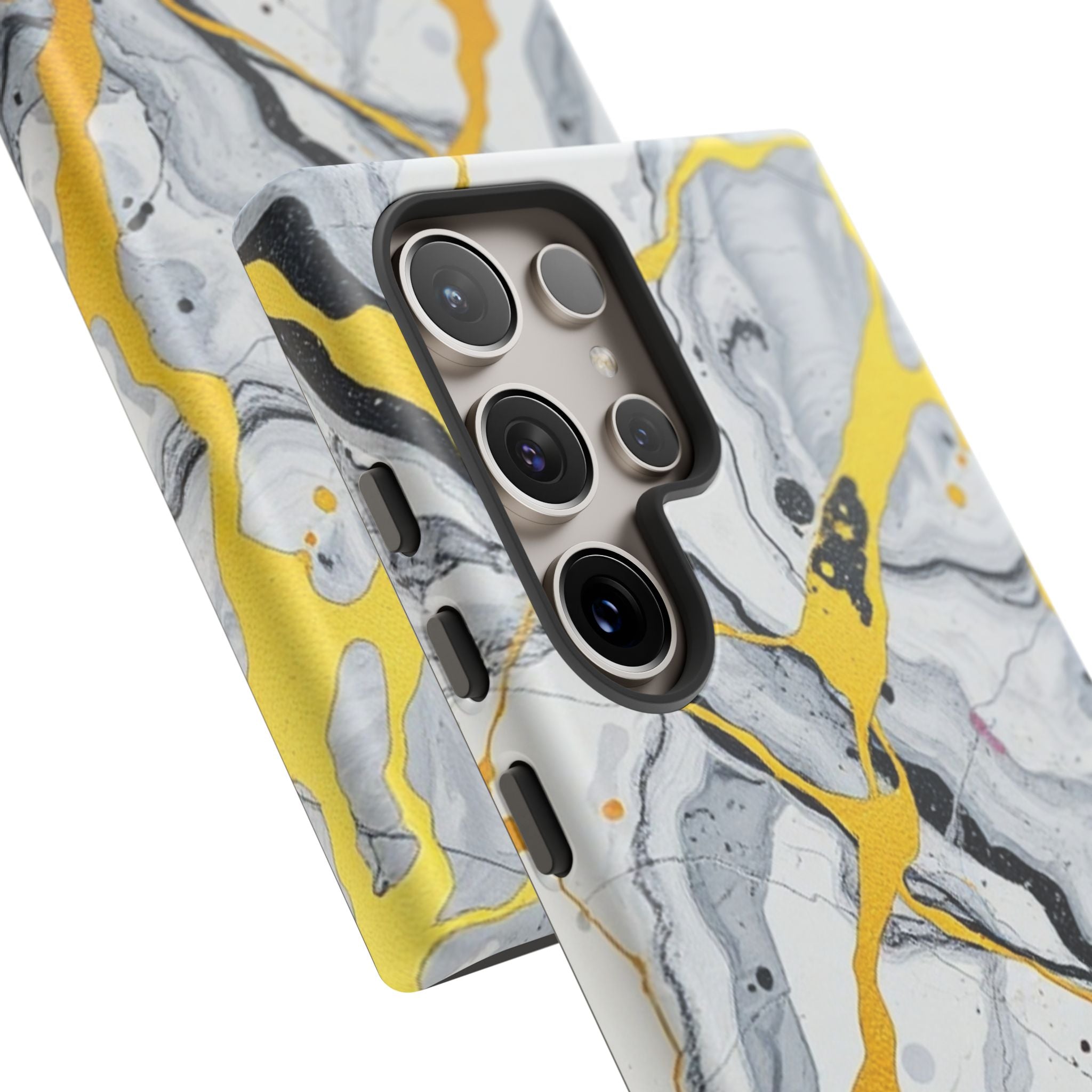 Beautiful Marble and Gold Design Tough Cases For Android & iPhone