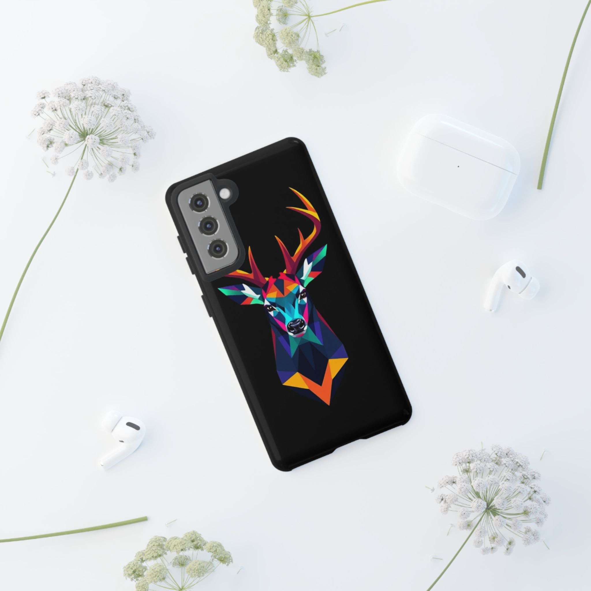 Colorful Fractal Deer Art Design Tough Case For Android & iPhone