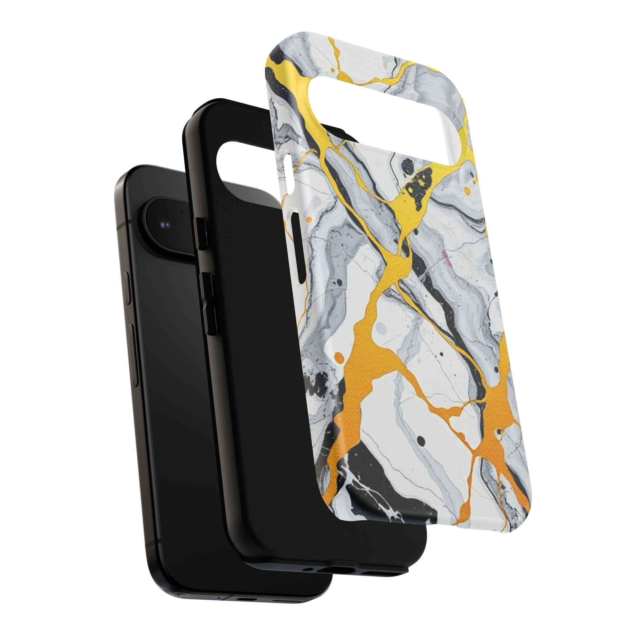 Beautiful Marble and Gold Design Tough Cases For Android & iPhone