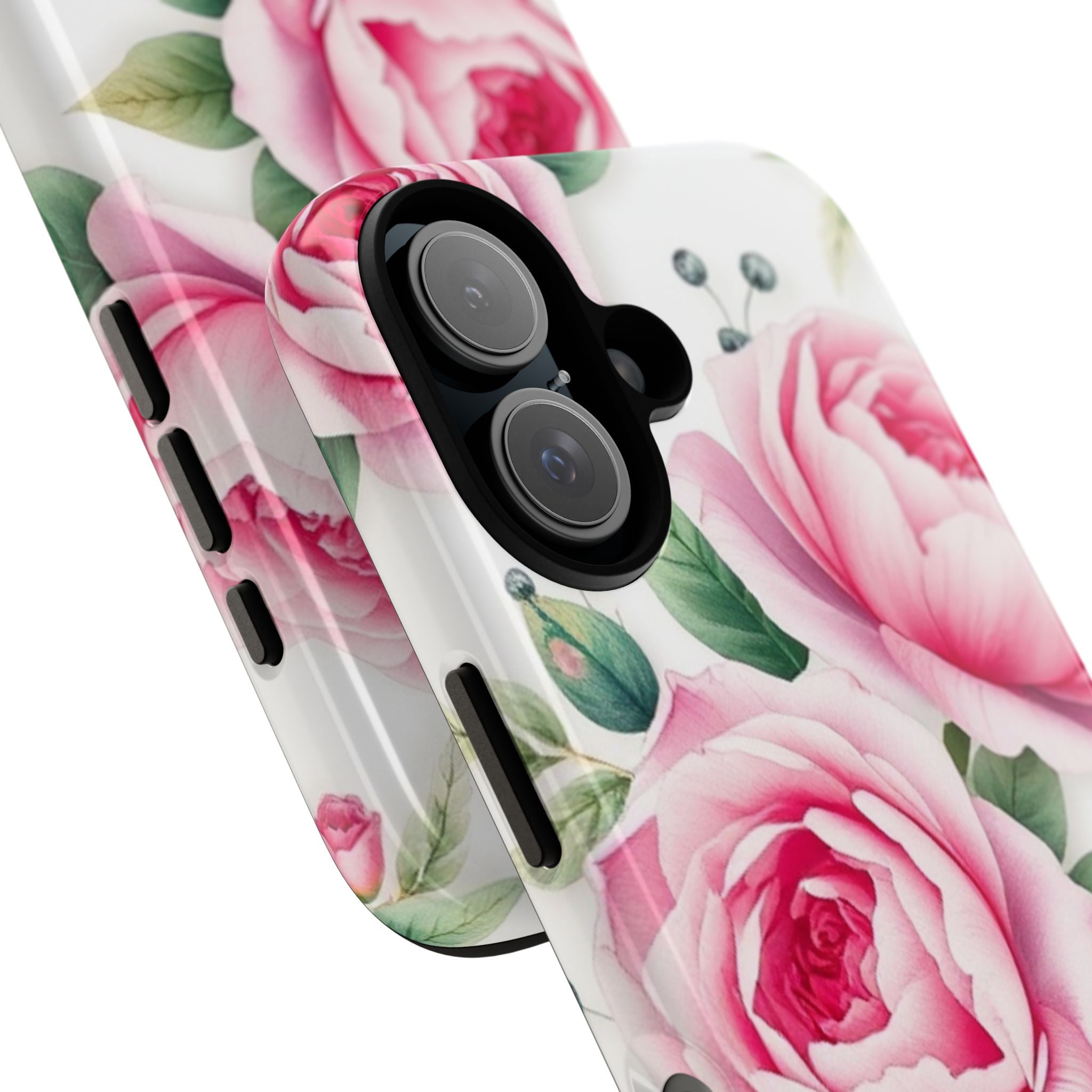 Android OR iPhone Compatible Cases - Pink Flower Design - Unique Tough Cases