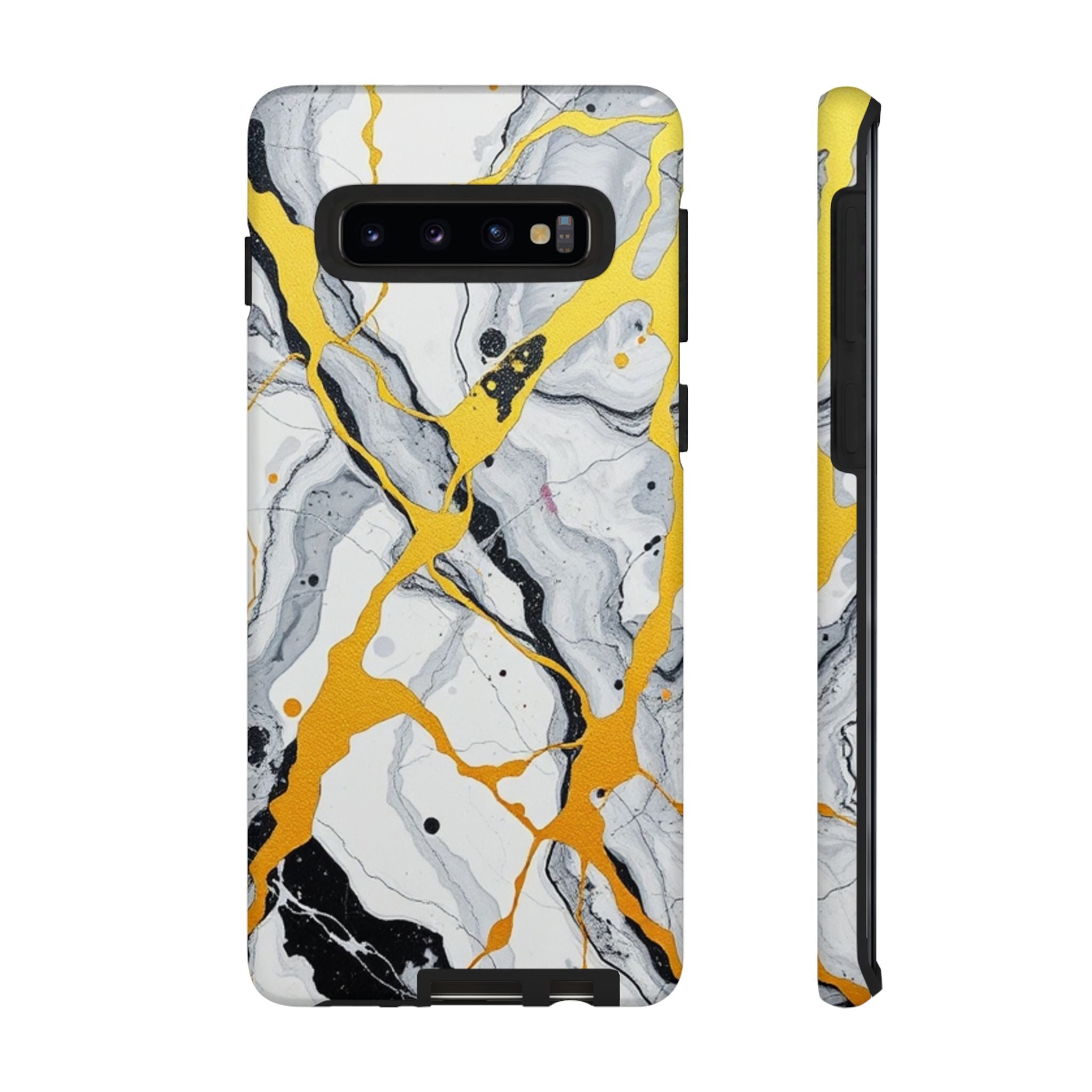 Beautiful Marble and Gold Design Tough Cases For Android & iPhone