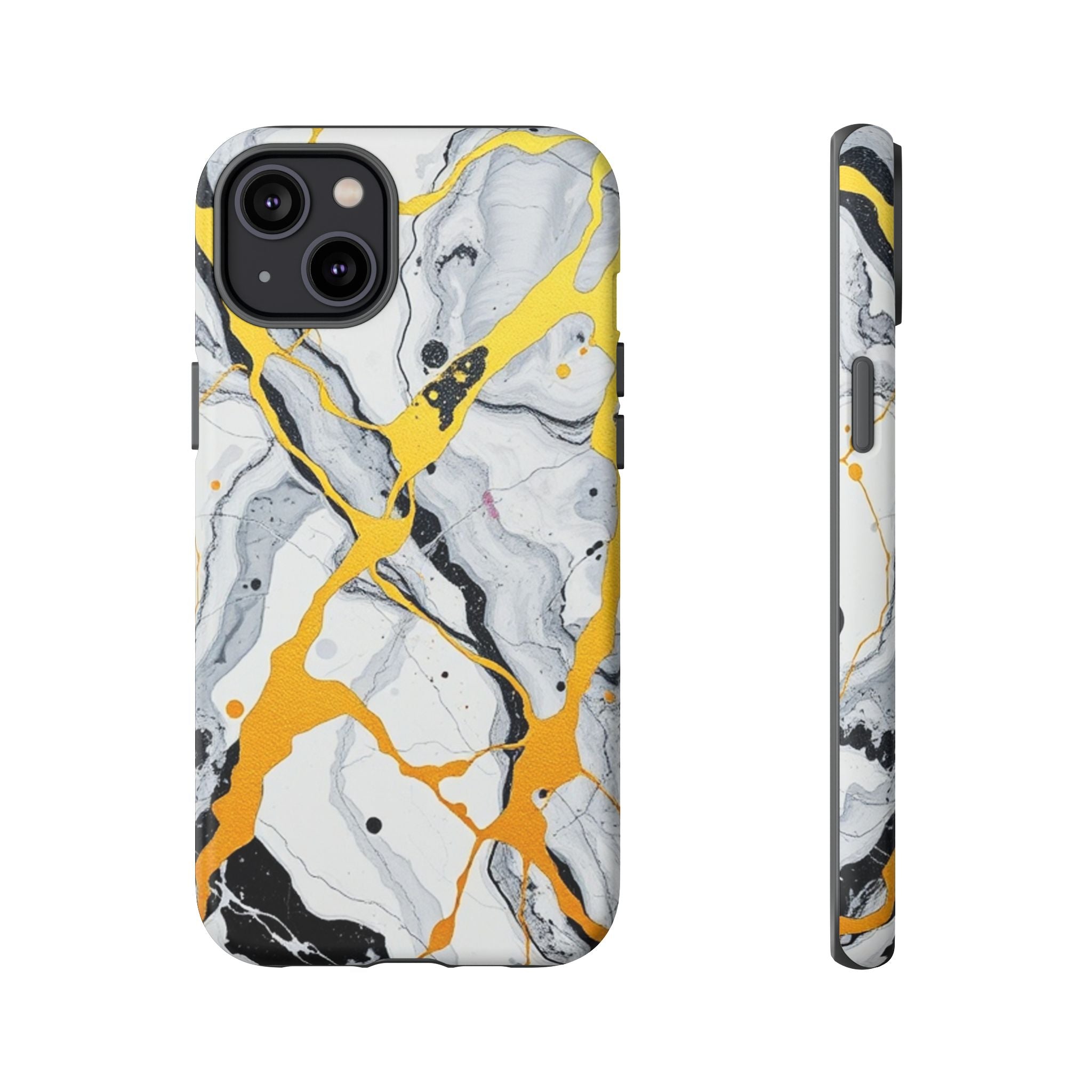 Beautiful Marble and Gold Design Tough Cases For Android & iPhone