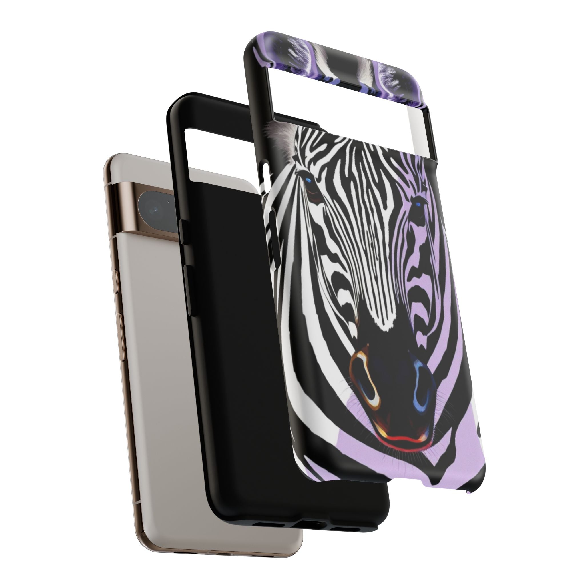 Android OR iPhone Compatible Cases - Zebra Design - Unique Tough Cases
