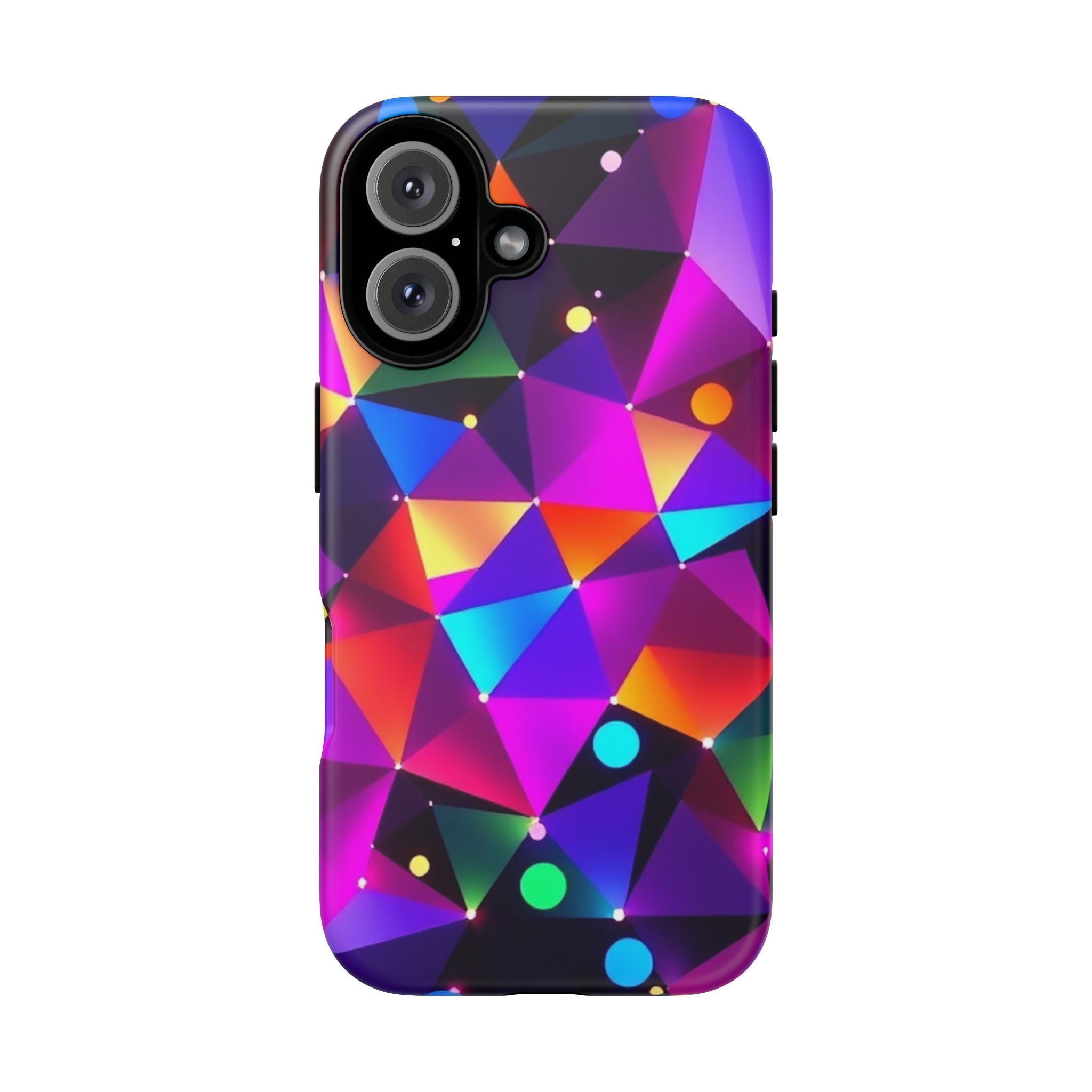Android OR iPhone Compatible Cases - Colorful Angles Design - Unique Tough Cases