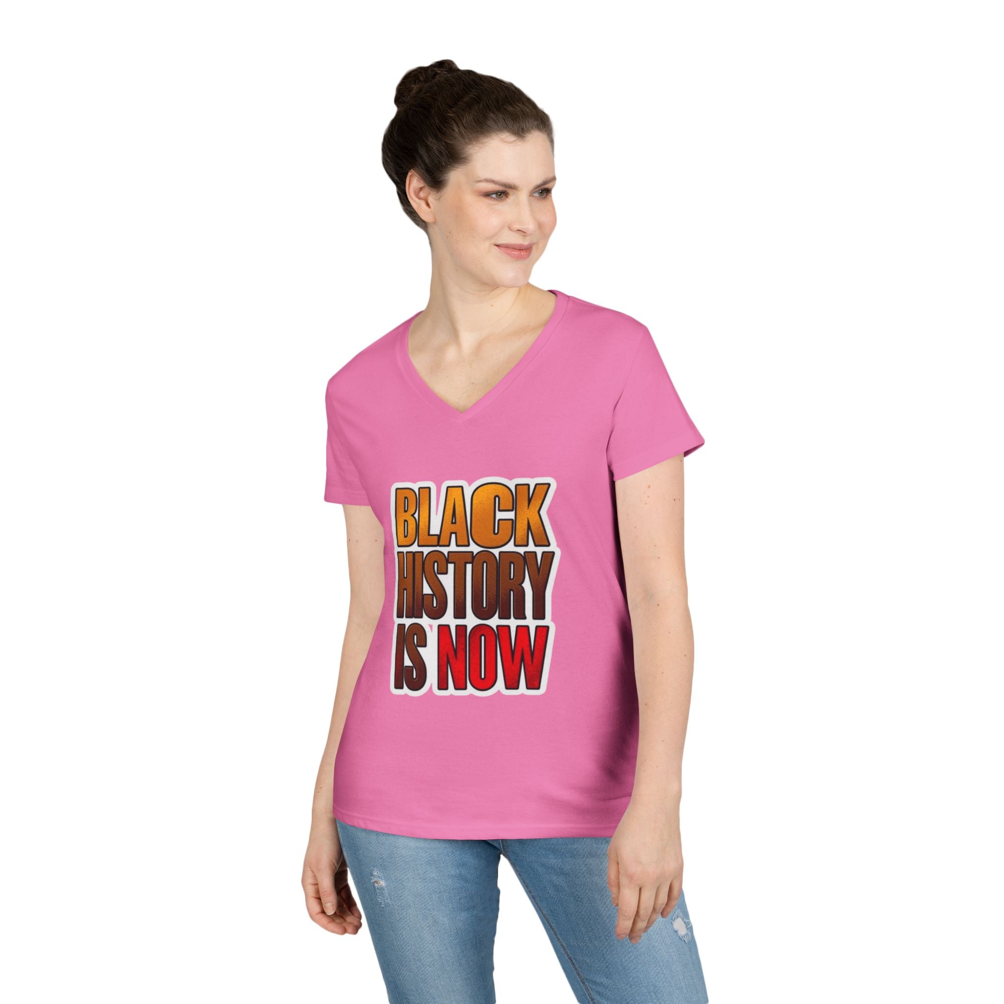 Empowerment V-Neck T-Shirt – Black History Is Now