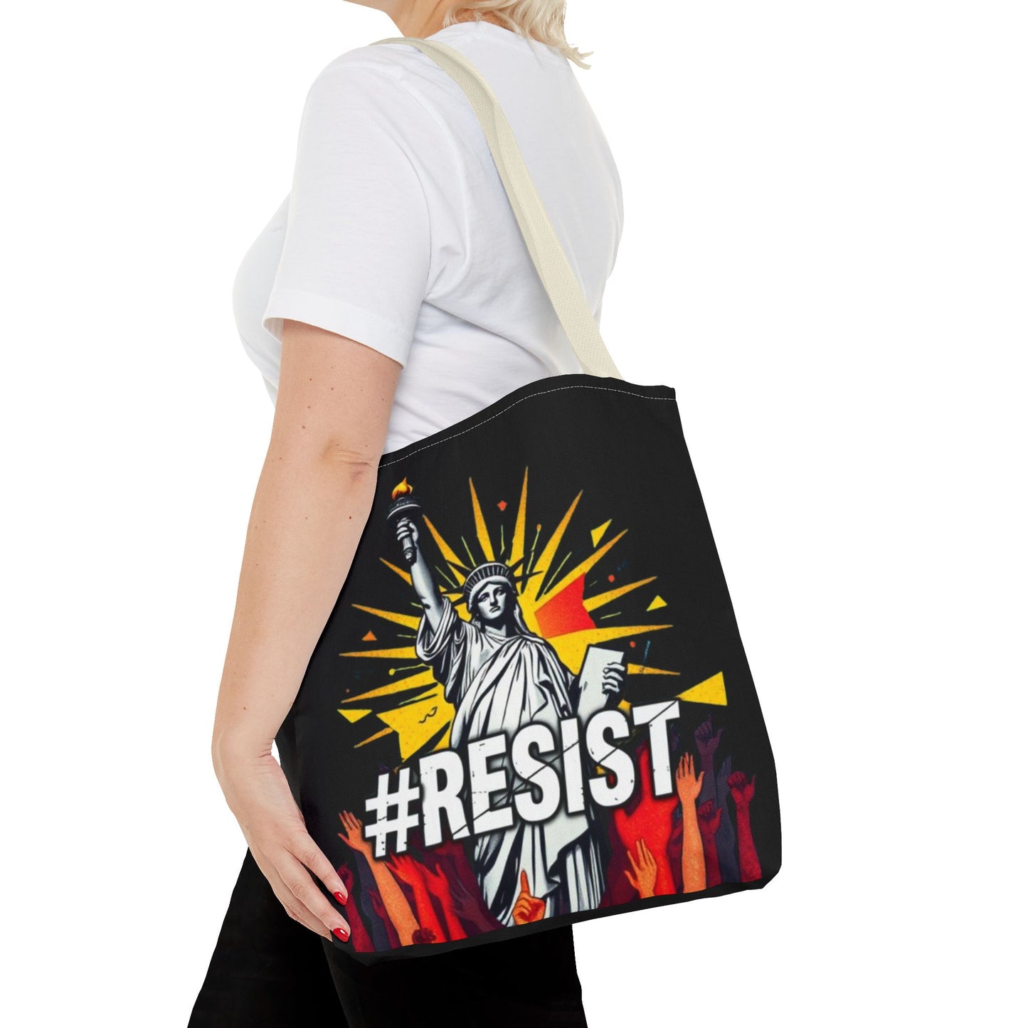 #RESIST With Lady Liberty Tote Bag