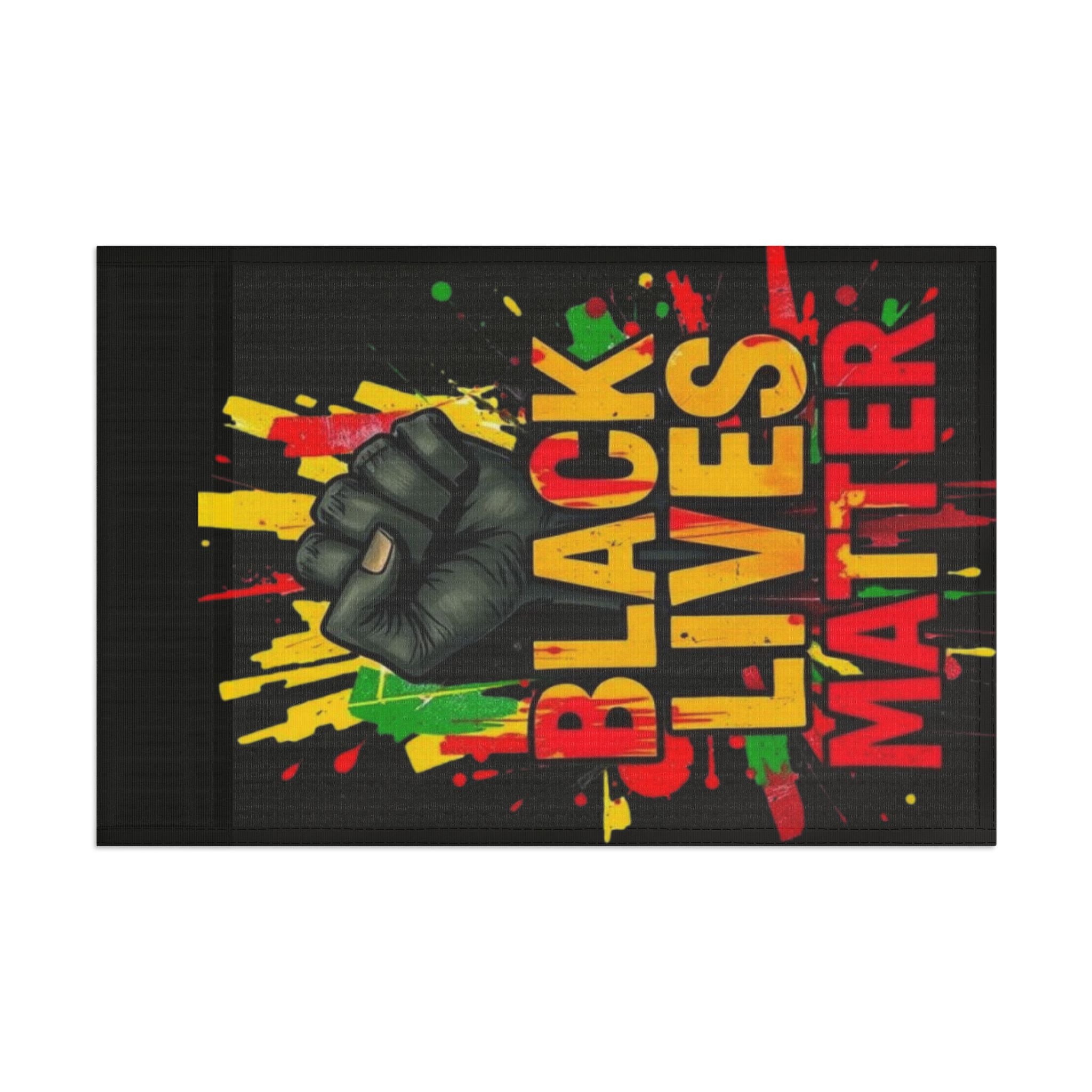 Black Lives Matter Awareness, Pride and Protest Flag