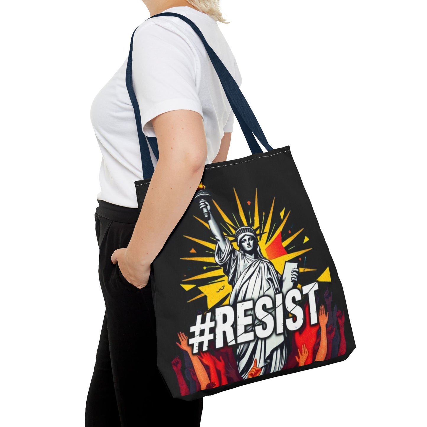 #RESIST With Lady Liberty Tote Bag