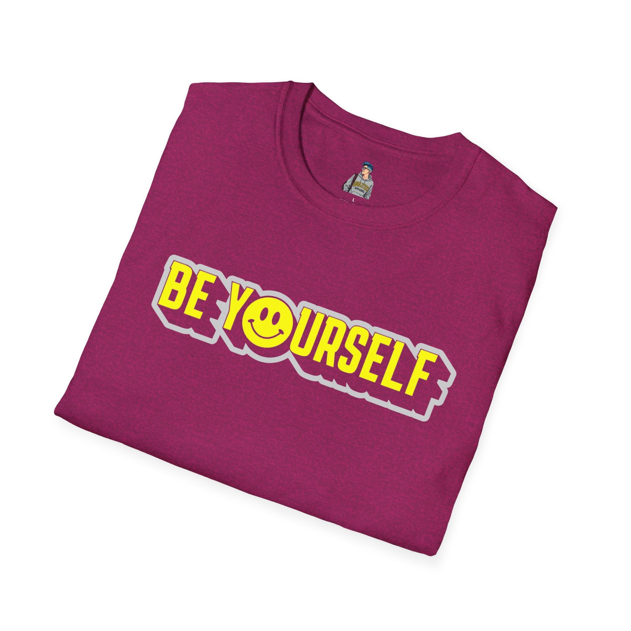 Be Yourself Smiley Unisex Softstyle T-Shirt