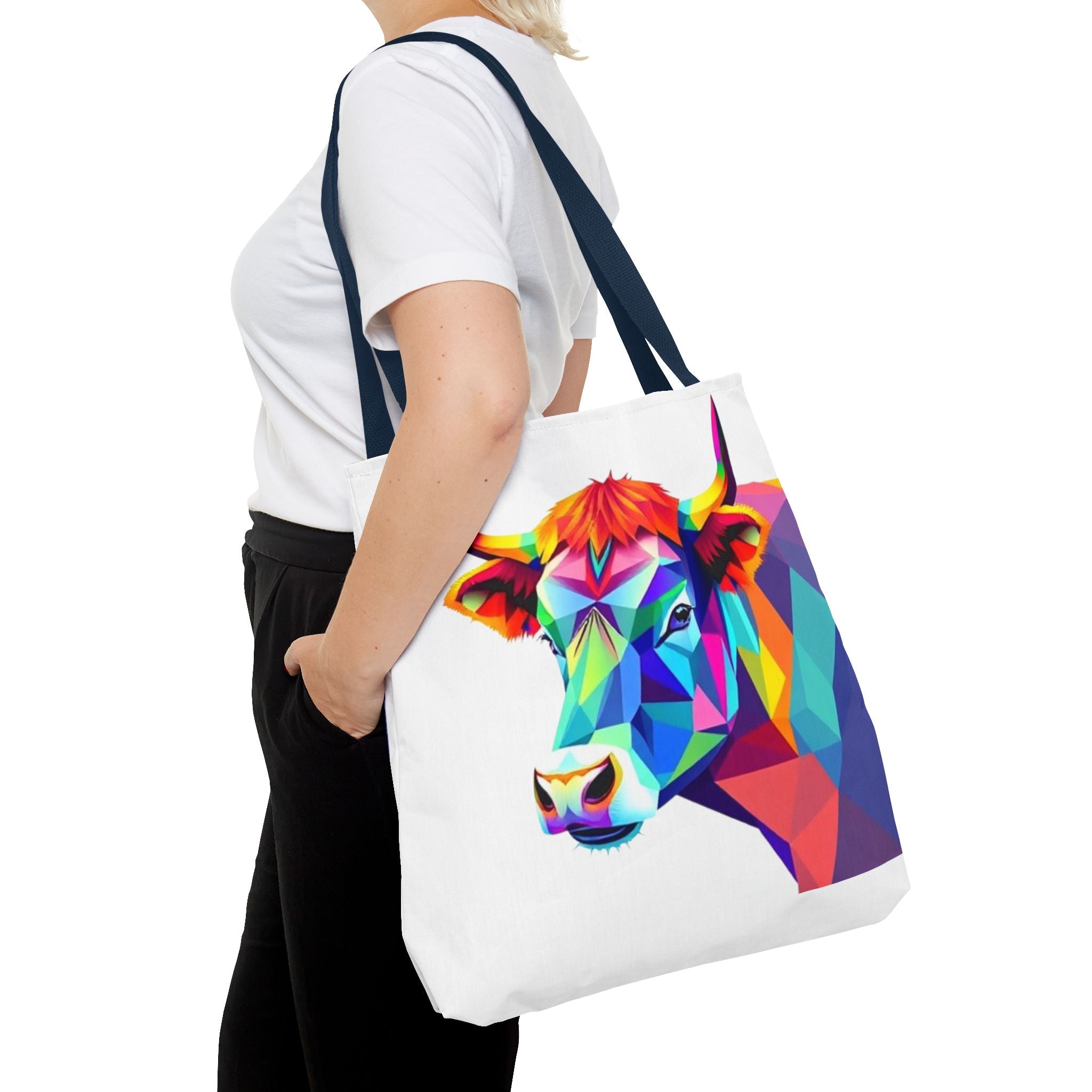 Colorful Cow Design - Tote Bag