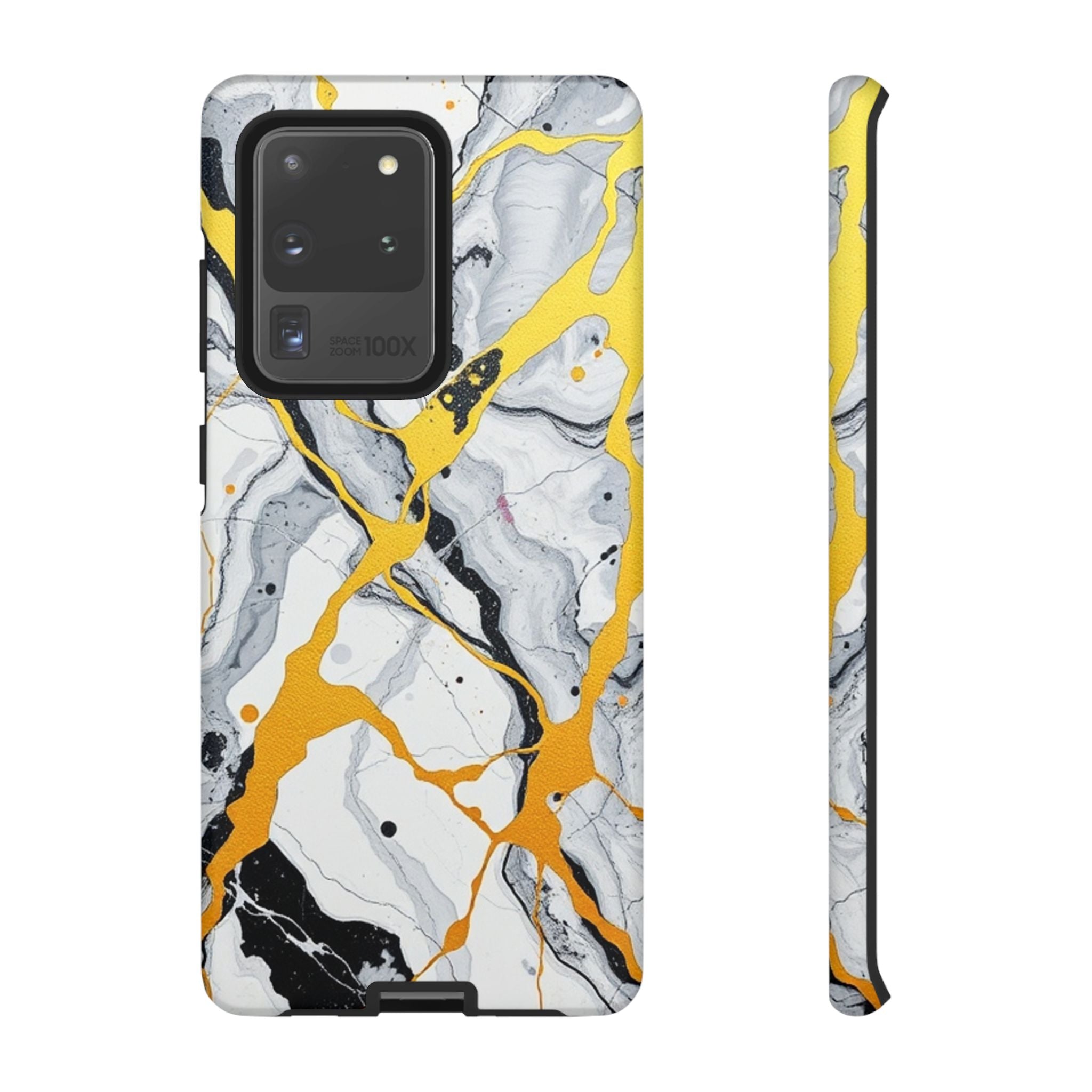 Beautiful Marble and Gold Design Tough Cases For Android & iPhone