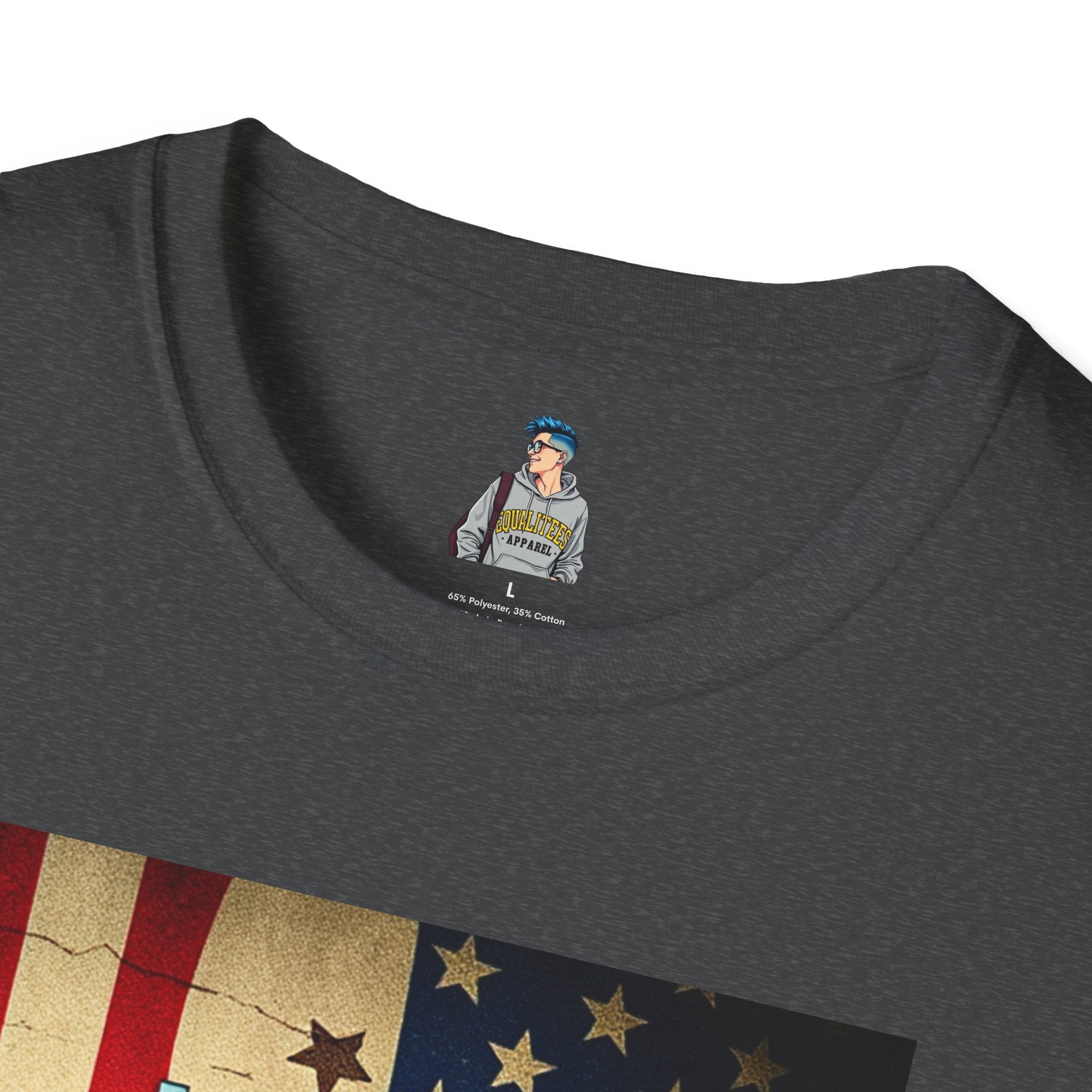 American Patriot Pride Unisex Softstyle T-Shirt, Make America Think Again Political Tee