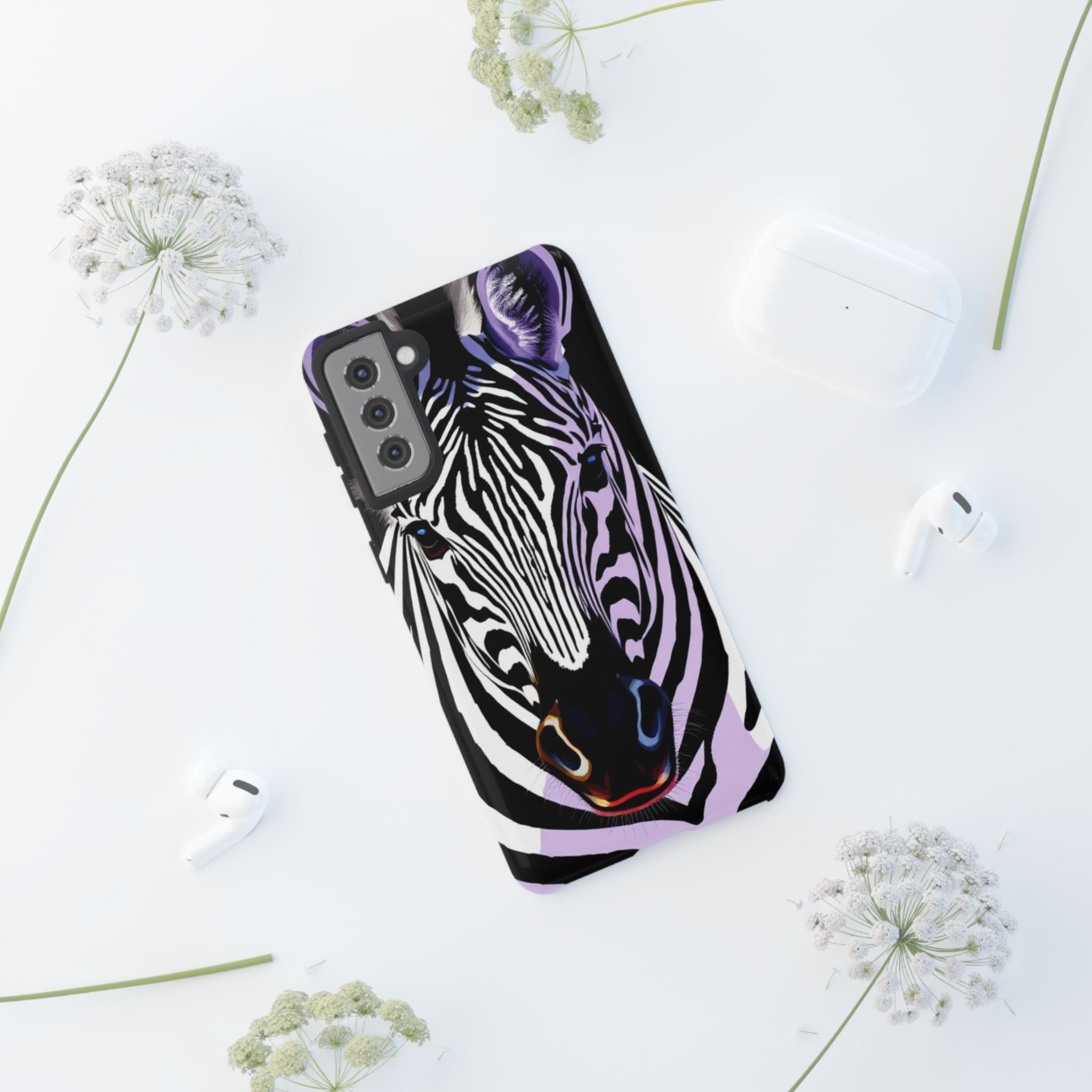 Android OR iPhone Compatible Cases - Zebra Design - Unique Tough Cases